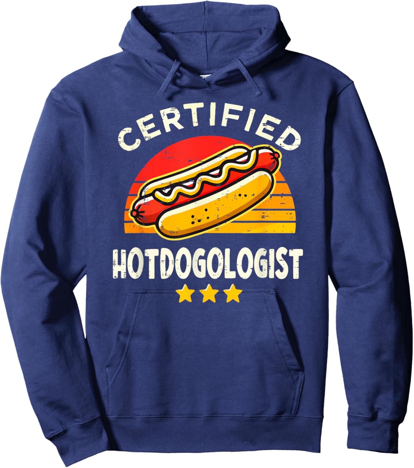 Funny Hotdog Shirt Women Sausage Hot Dog Lover Hoodie - Hoodie | Navy