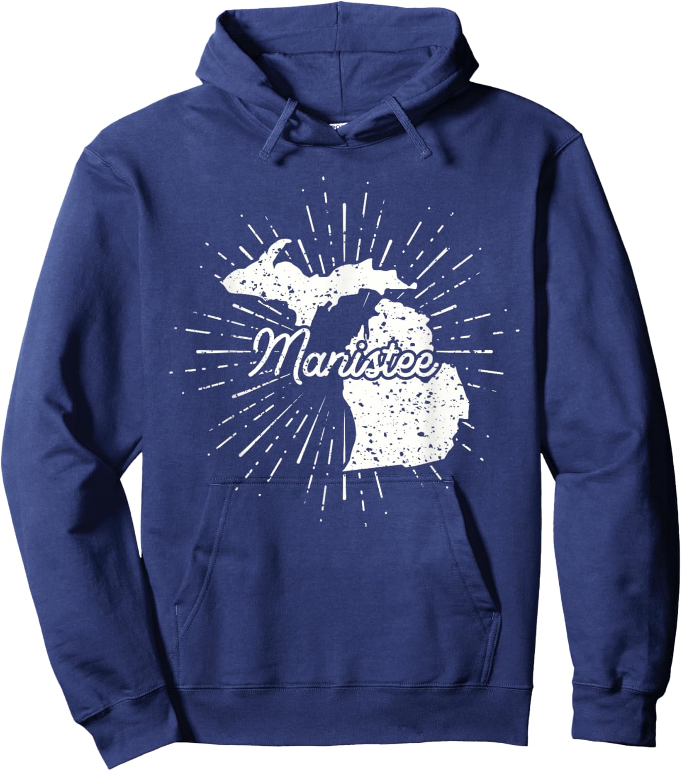 Manistee Michigan MI Hoodie - Hoodie | Navy