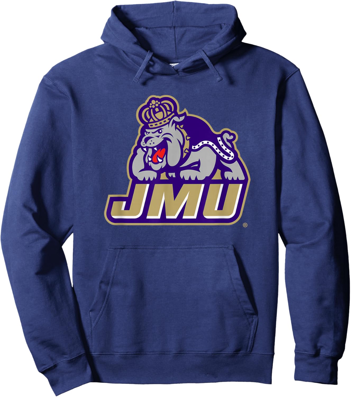 James Madison Dukes Mascot Icon Officially Licensed Hoodie - Hoodie | Navy
