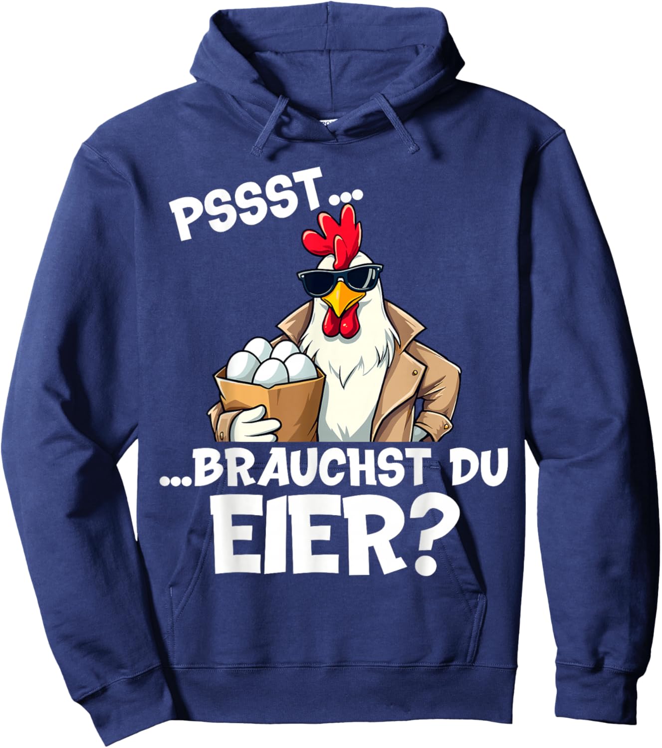 Eierverkäufer Eierdealer Eier Bauer Dorf lustiger Spruch Hoodie - Hoodie | Navy