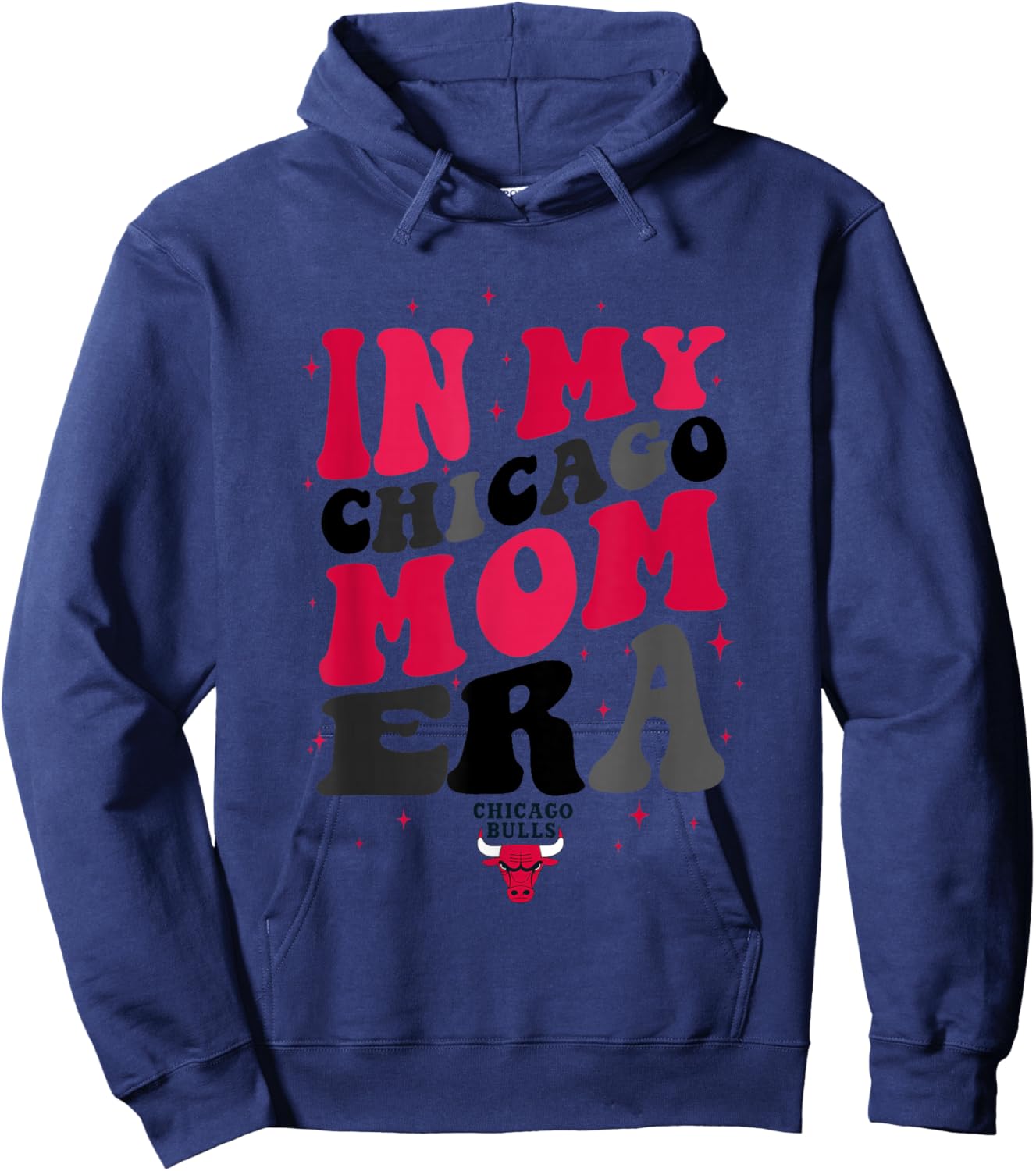 NBA Chicago Bulls In My Chicago Mom Era Logo Hoodie - Hoodie | Navy