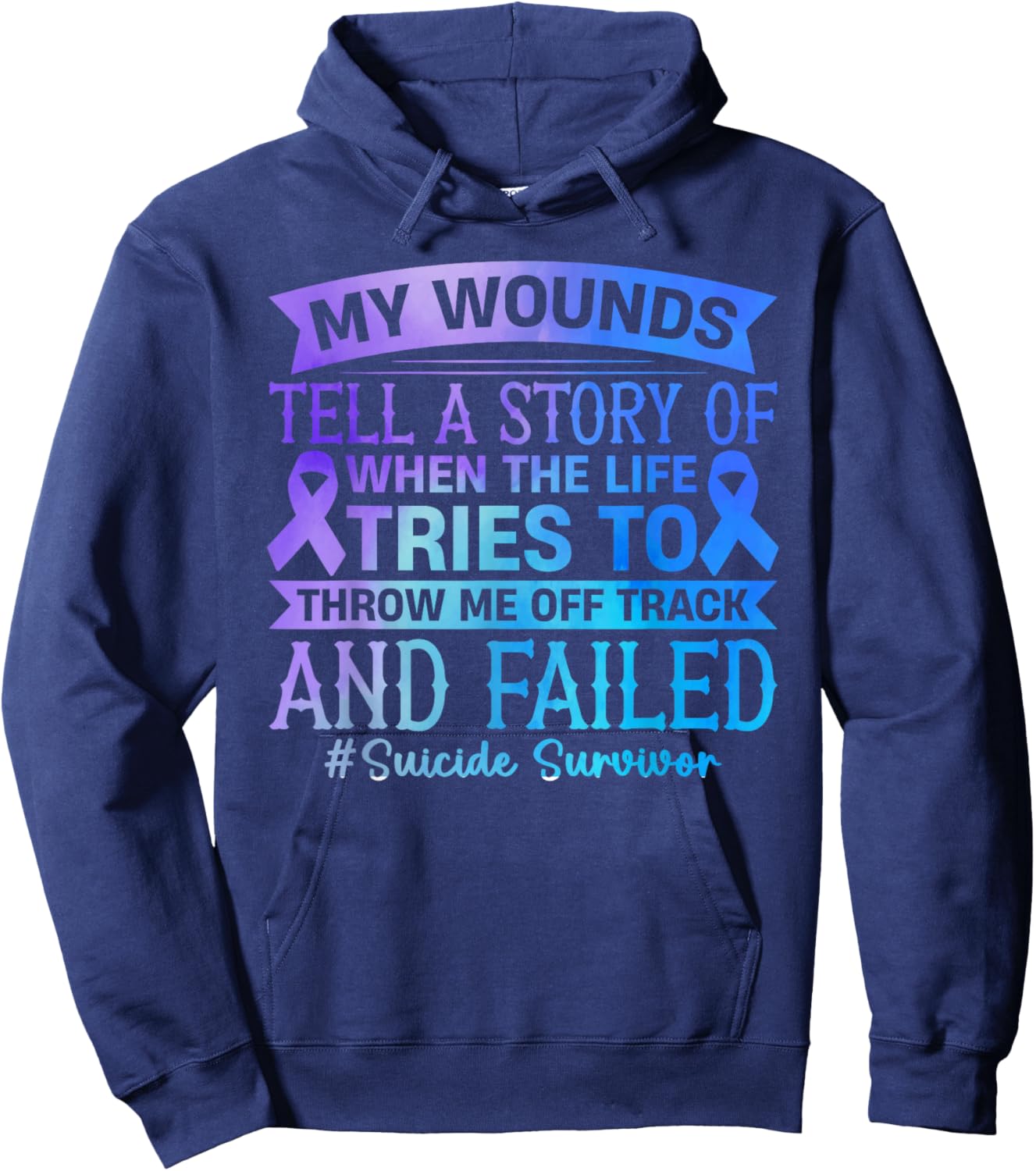 Suicides prevention Suicide Survivor Hoodie - Hoodie | Navy
