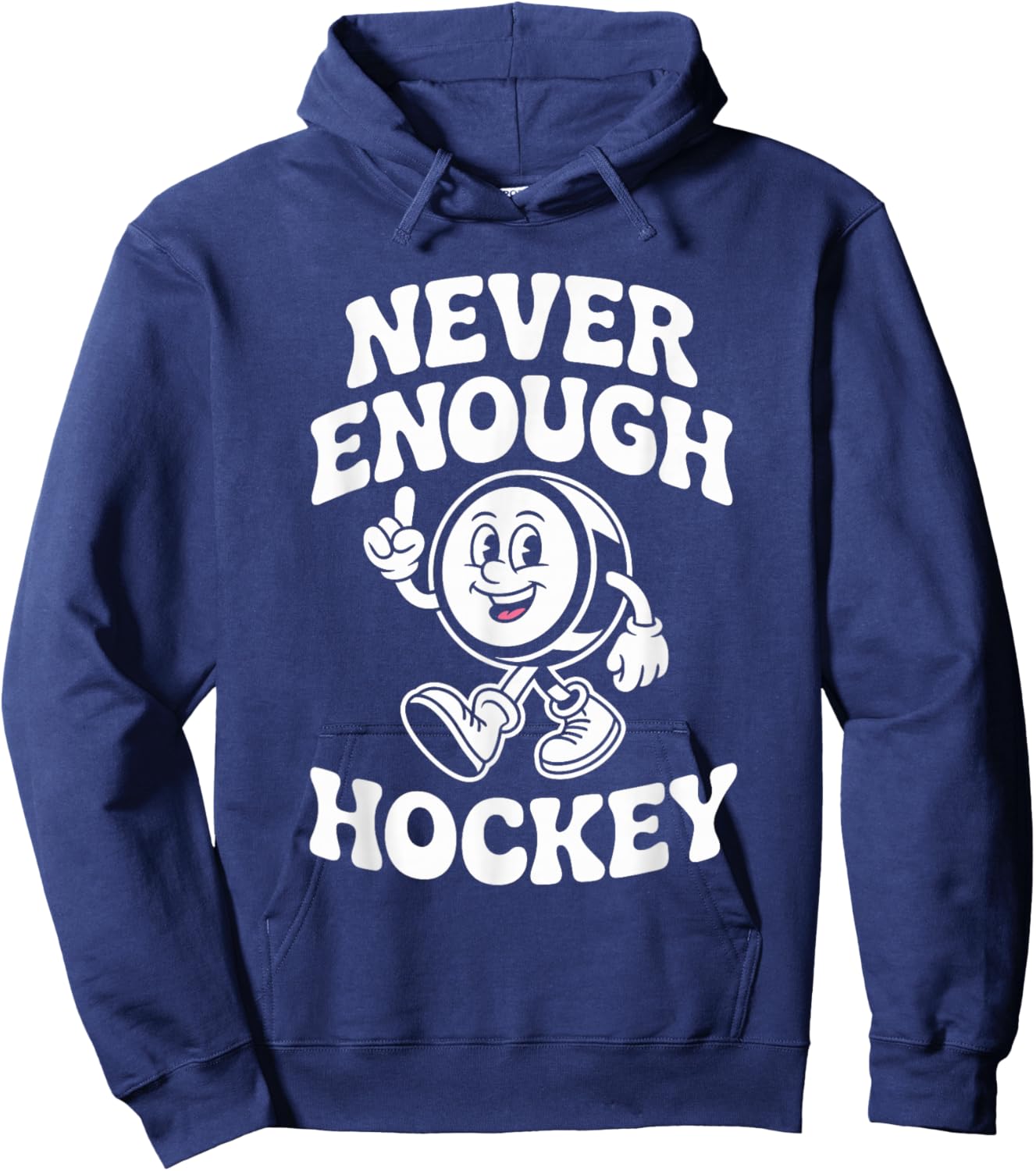 Funny Hockey Retro Hoodie - Hoodie | Navy