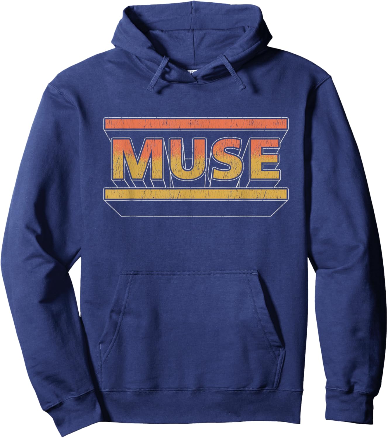 Muse 3D Logo Hoodie - Hoodie | Navy