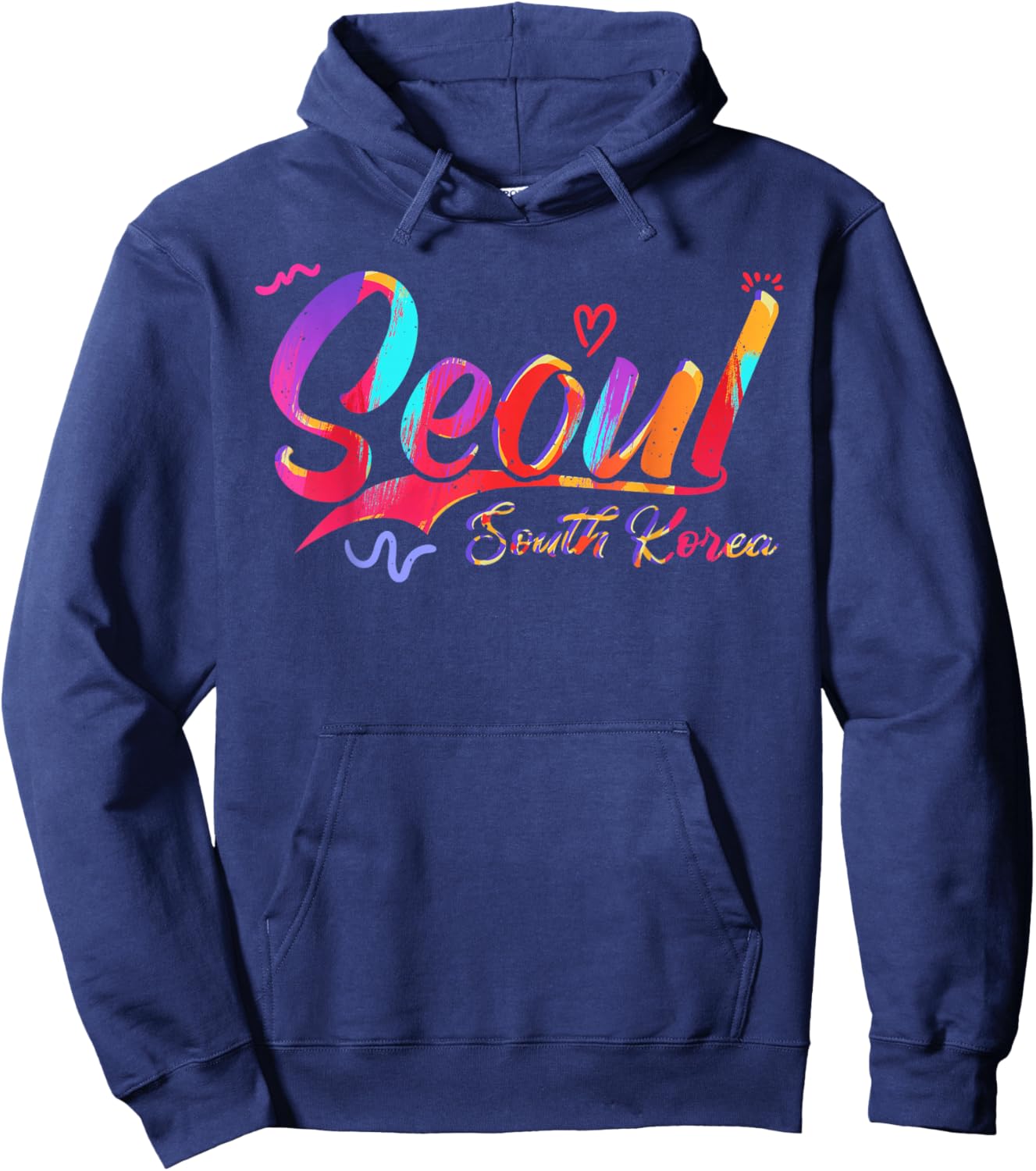 Seoul South Korea | Vacation Travel Hoodie - Hoodie | Navy