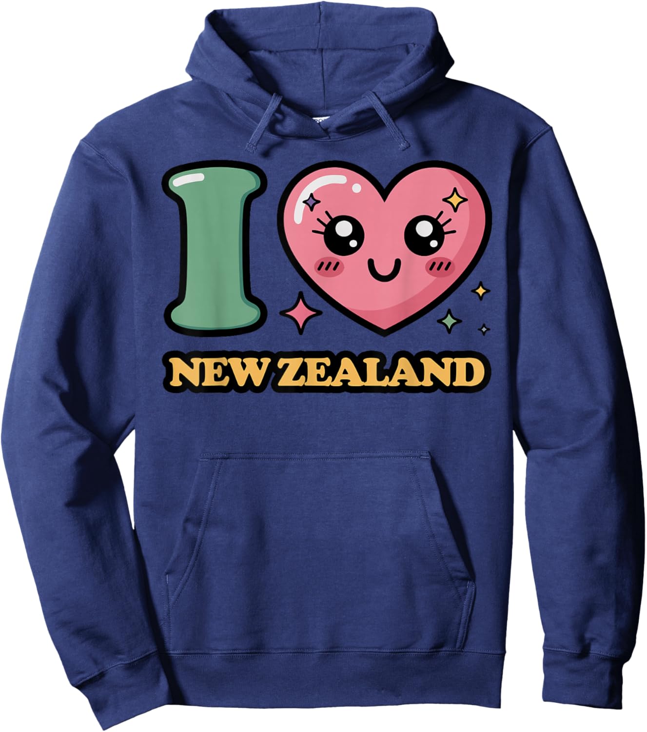 I Love New Zealand Hoodie - Hoodie | Navy