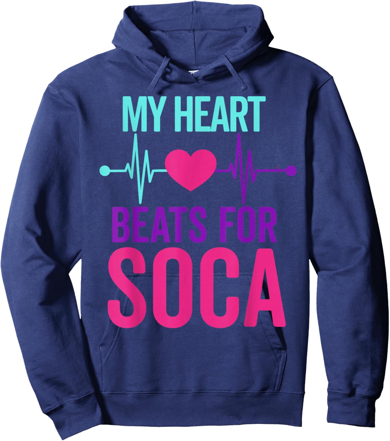 Soca For Sokah Music Trinidad & Tobacco Guyanese Carnival Hoodie - Hoodie | Navy