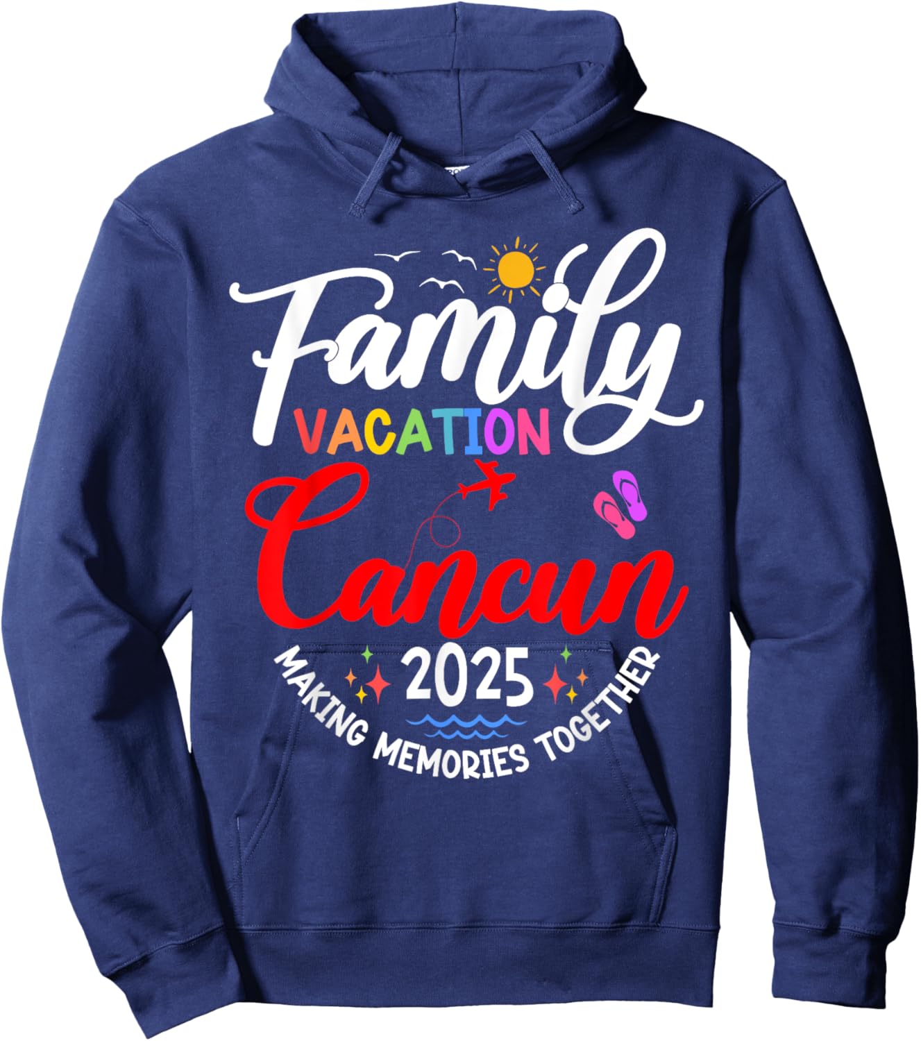 Family Vacation Cancun 2025 Matching Mexico Vacation 2025 Hoodie - Hoodie | Navy
