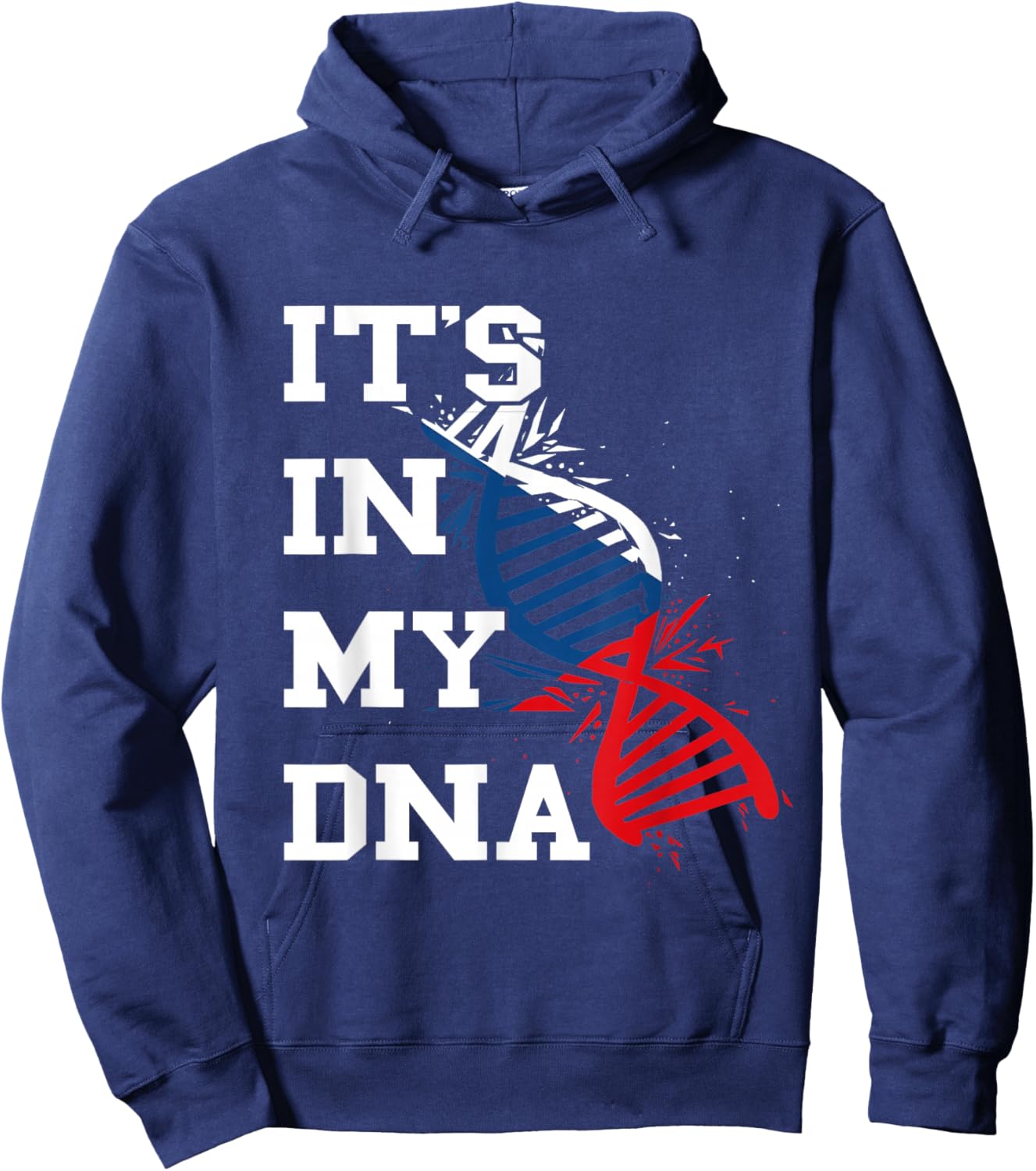 Tschechische Republik Flagge It's In My DNA Czech Flag Czech Pride Hoodie - Hoodie | Navy