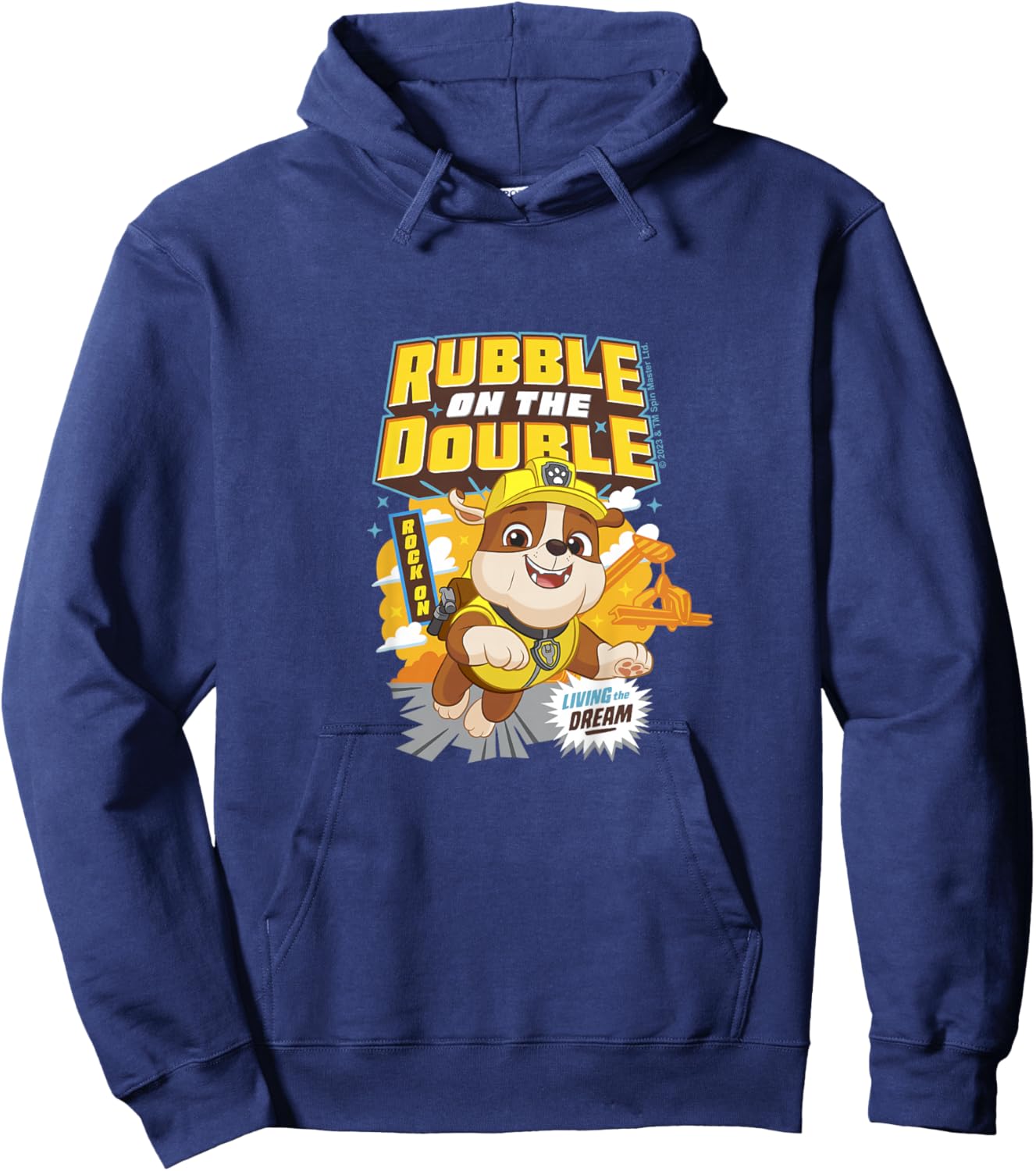 PAW Patrol Rubble On The Double Living The Dream Cute Hoodie - Hoodie | Navy