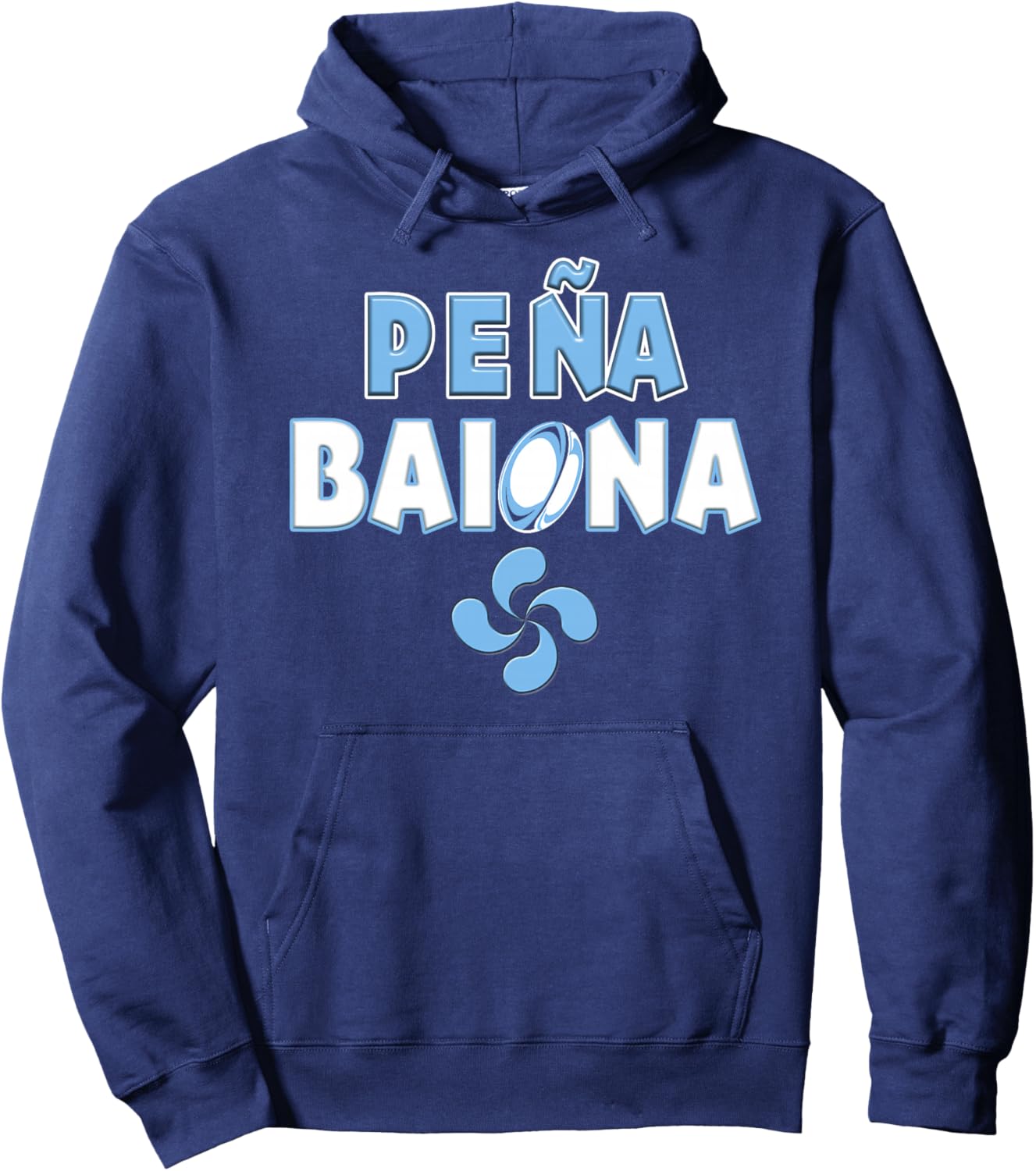 l'esprit du Rugby Bayonnais Pays Basque Supporter Famille Haut de Gamme Hoodie - Hoodie | Navy