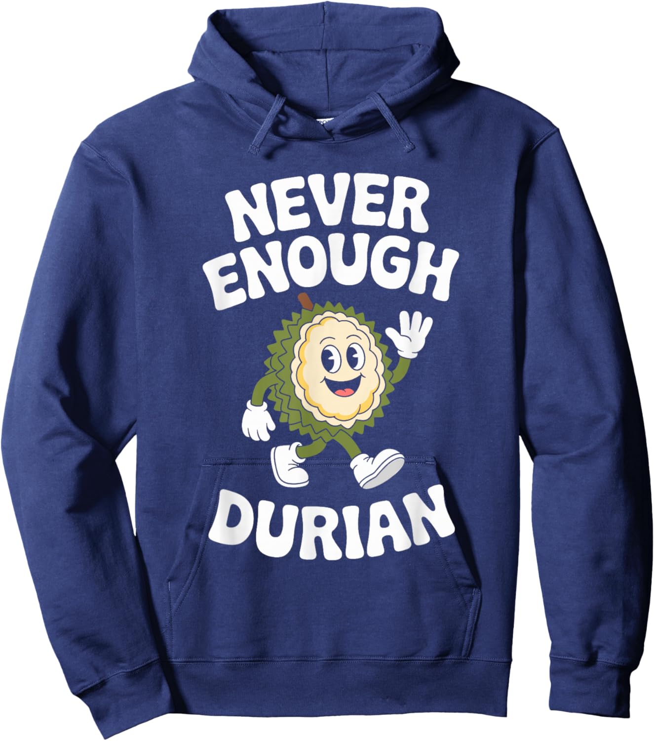 Funny Durian Retro Hoodie - Hoodie | Navy