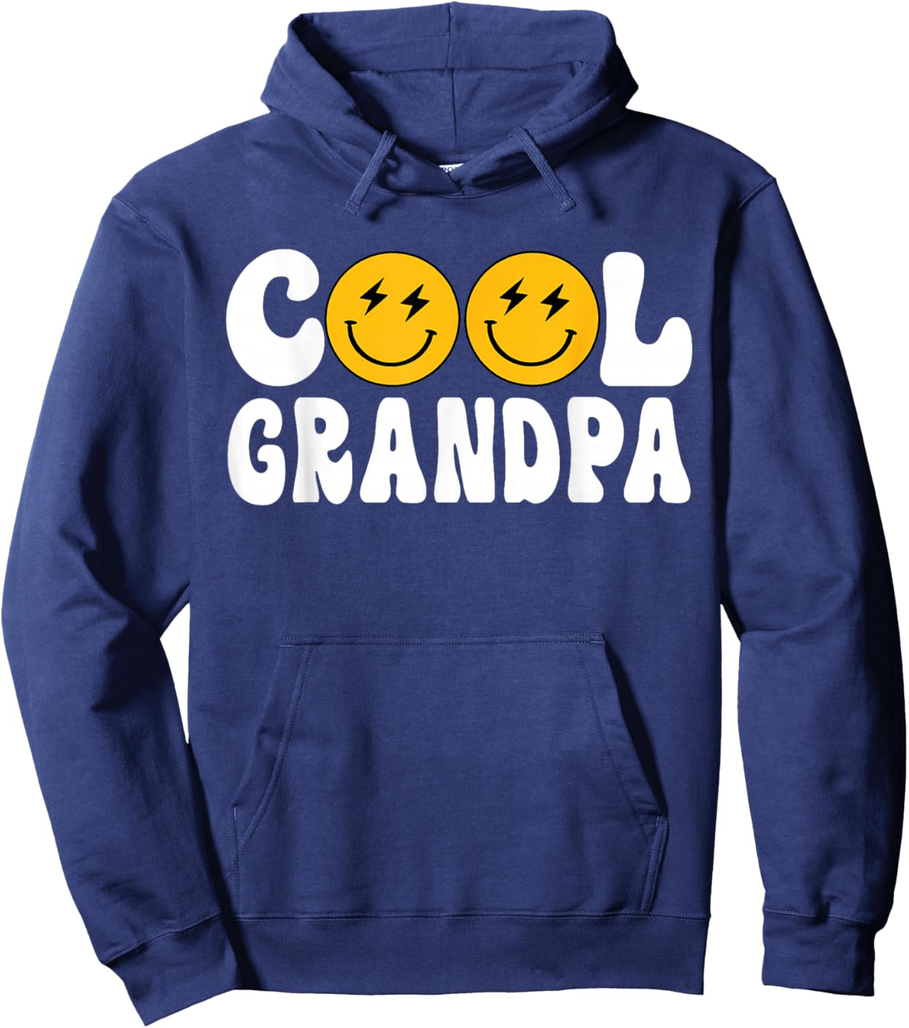 Grandpa One Happy Dude Birthday Theme Family Matching Hoodie - Hoodie | Navy