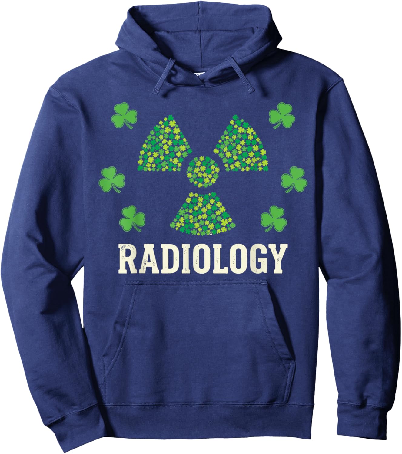 Xray Tech St Patricks Day Shirt Women, Shamrock Radiology Hoodie - Hoodie | Navy