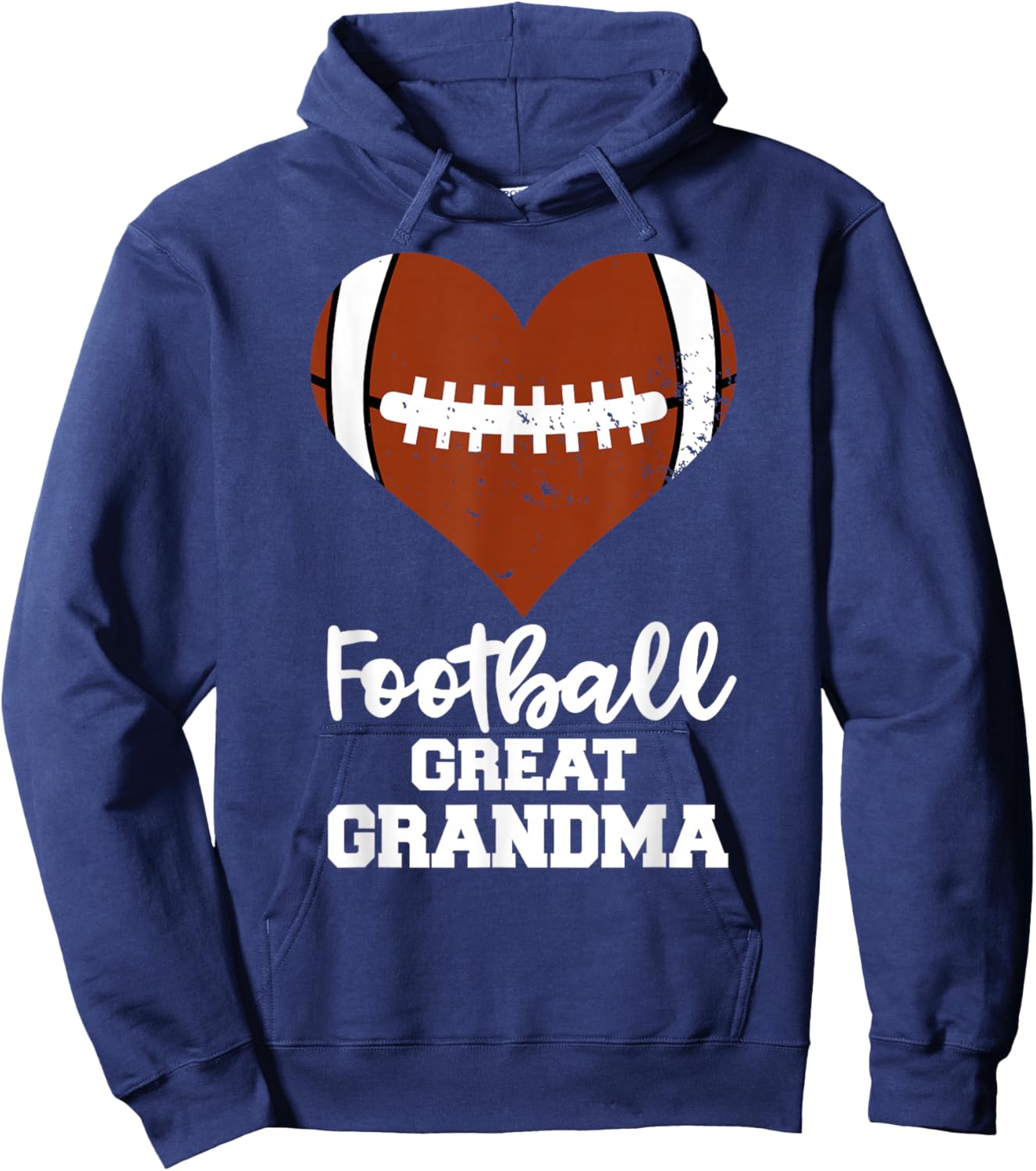 Football Great Grandma Funny Football Player Great Grandma Hoodie - Hoodie | Navy