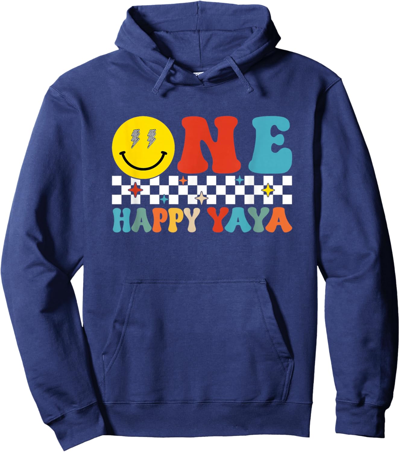 One Happy Dude Yaya 1st Birthday Family Matching Hoodie - Hoodie | Navy
