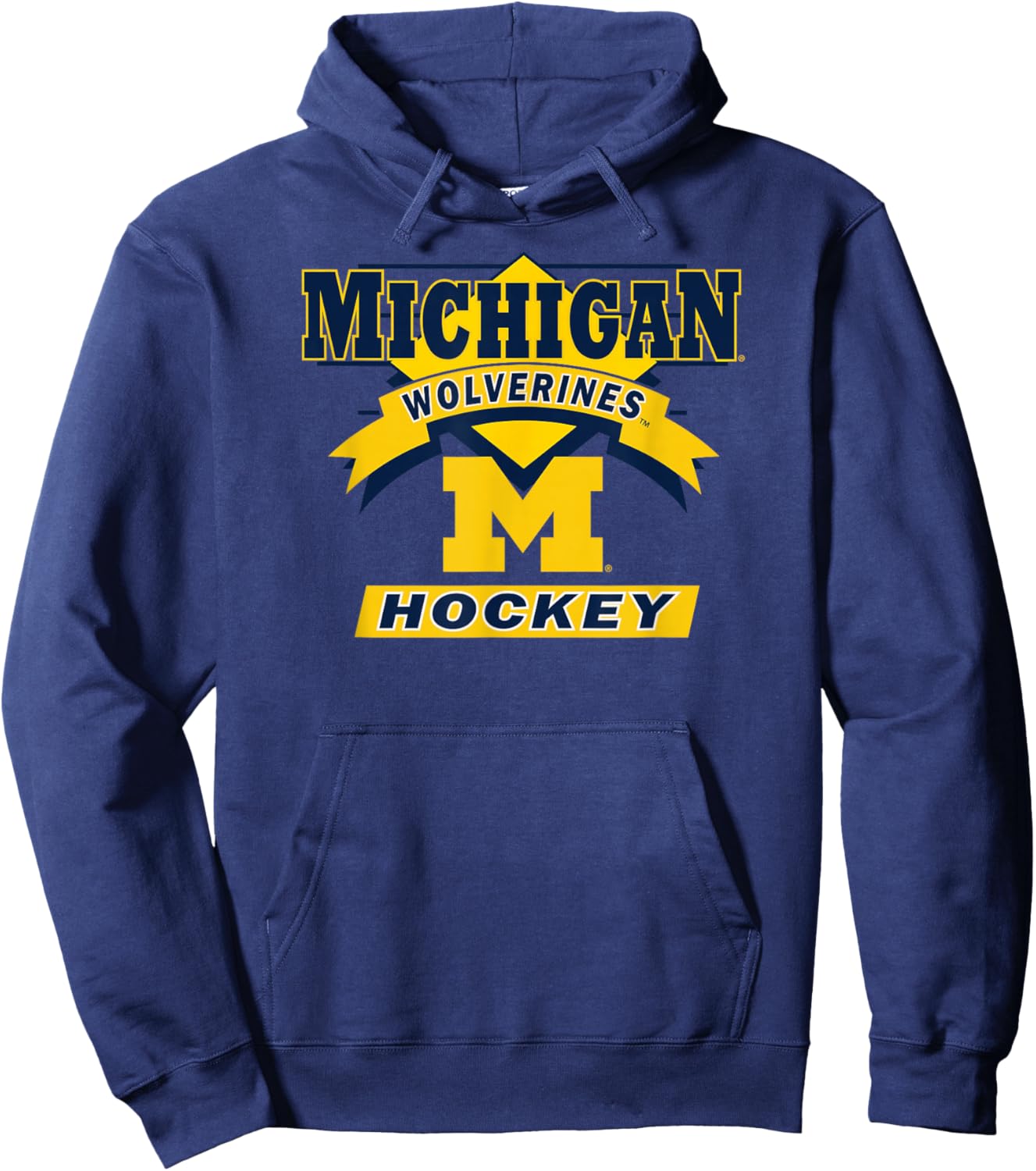 Michigan Wolverines Hockey Goal Officially Licensed Hoodie - Hoodie | Navy