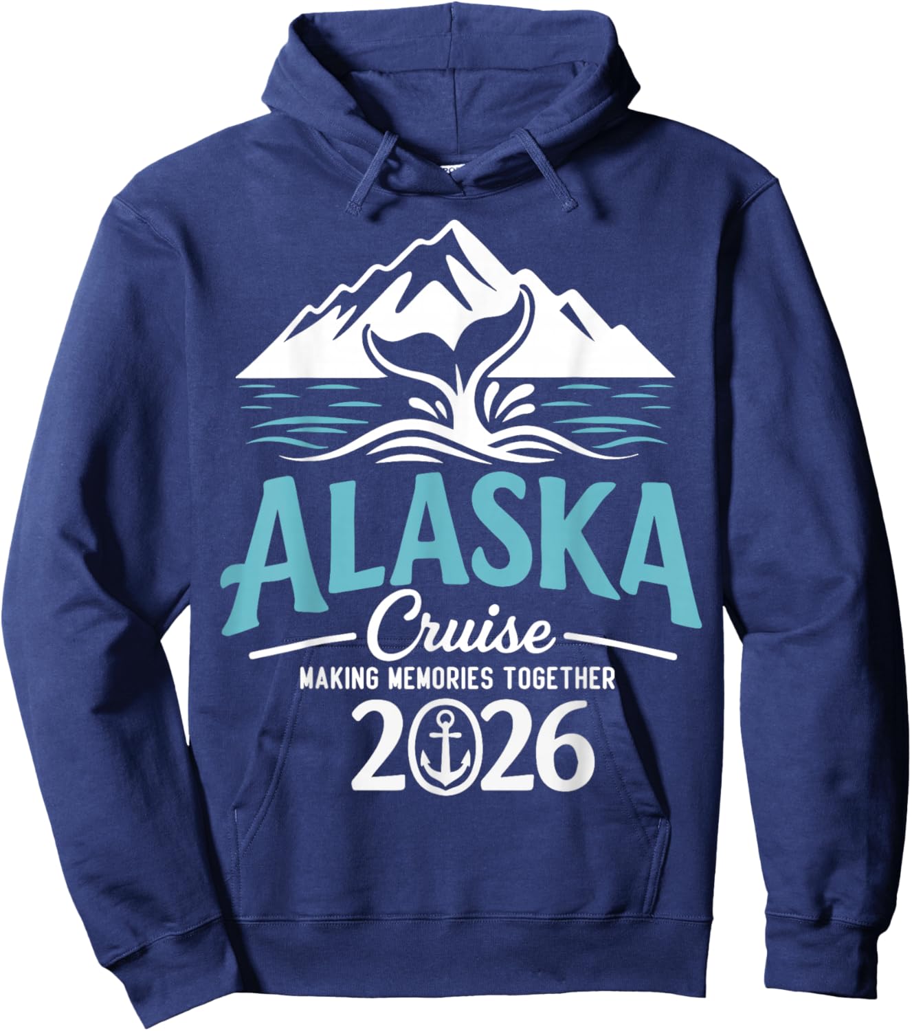 Matching Family Friends and Group Alaskan Alaska Cruise 2026 Hoodie - Hoodie | Navy