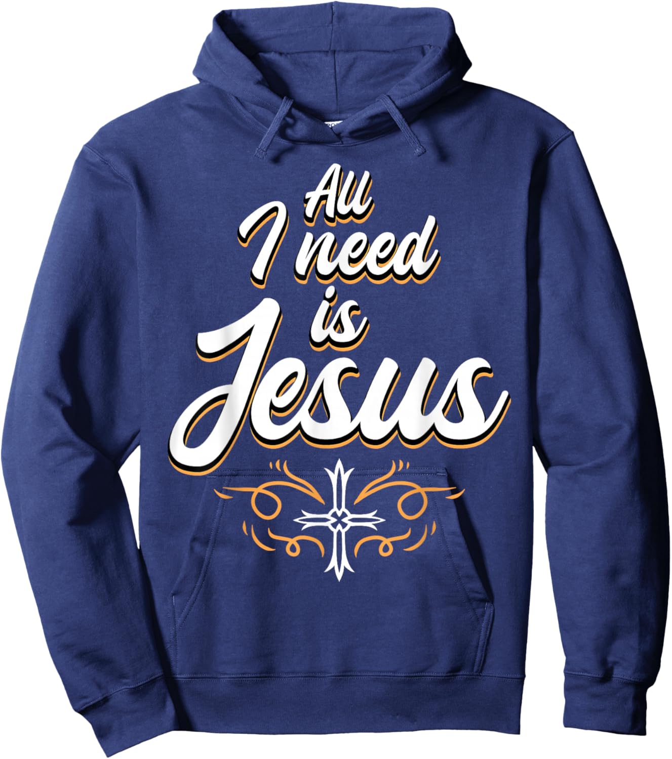 Jesus God Christian Hoodie - Hoodie | Navy