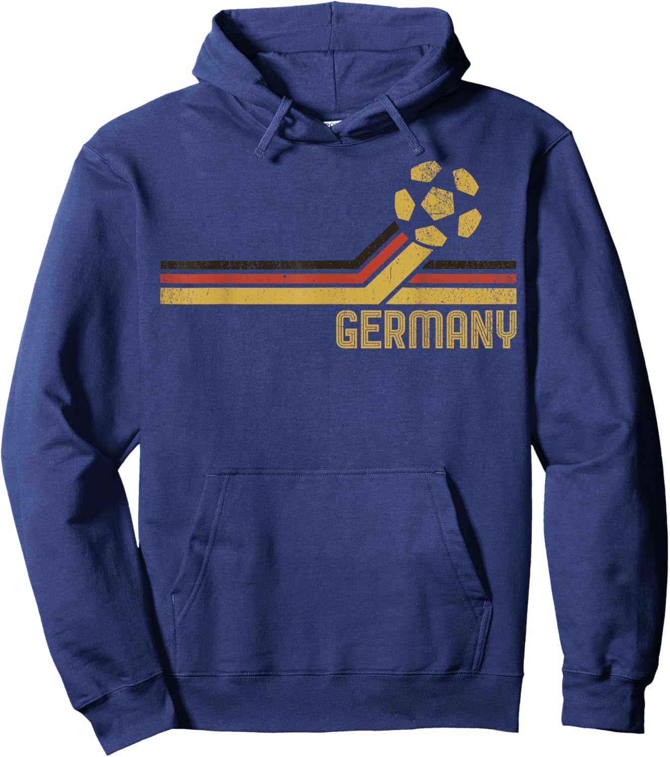 Deutschland Fußball 2026 Deutsche Fans Retro Vintage Hoodie - Hoodie | Navy