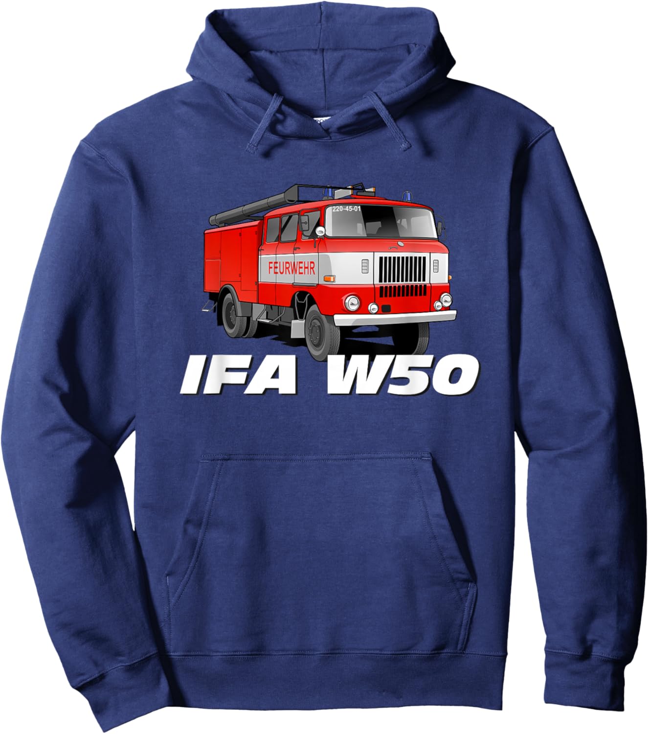 IFA W50 Feuerwehr DDR Hoodie - Hoodie | Navy