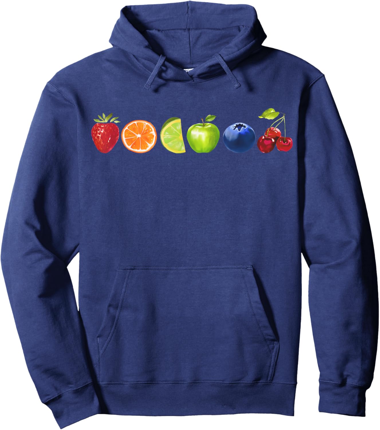 Fruit Rainbow Pride Lesbian Bisexual Trans Pride Month Hoodie - Hoodie | Navy