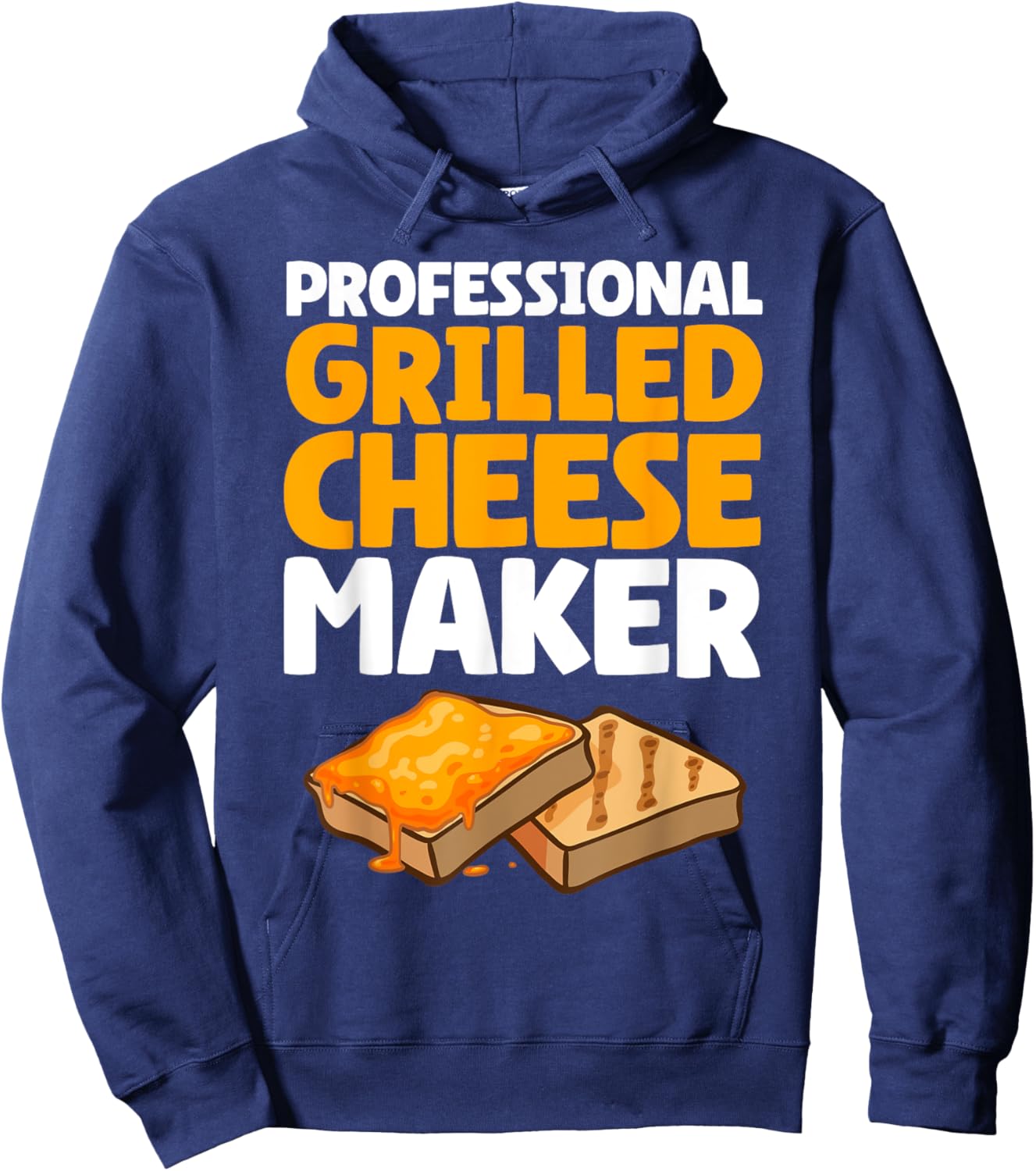 Funny Grilled Cheese Maker Art Women Grilled Cheese Hoodie - Hoodie | Navy