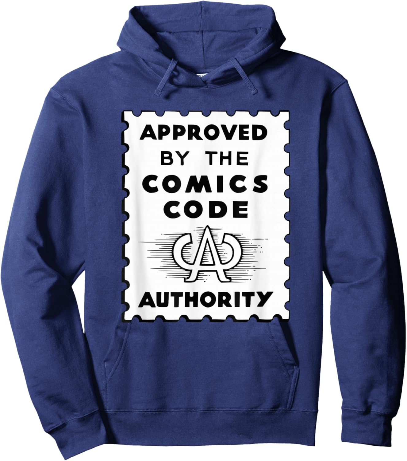 Vintage Comic Code Authority print for Comic Lovers Hoodie - Hoodie | Navy