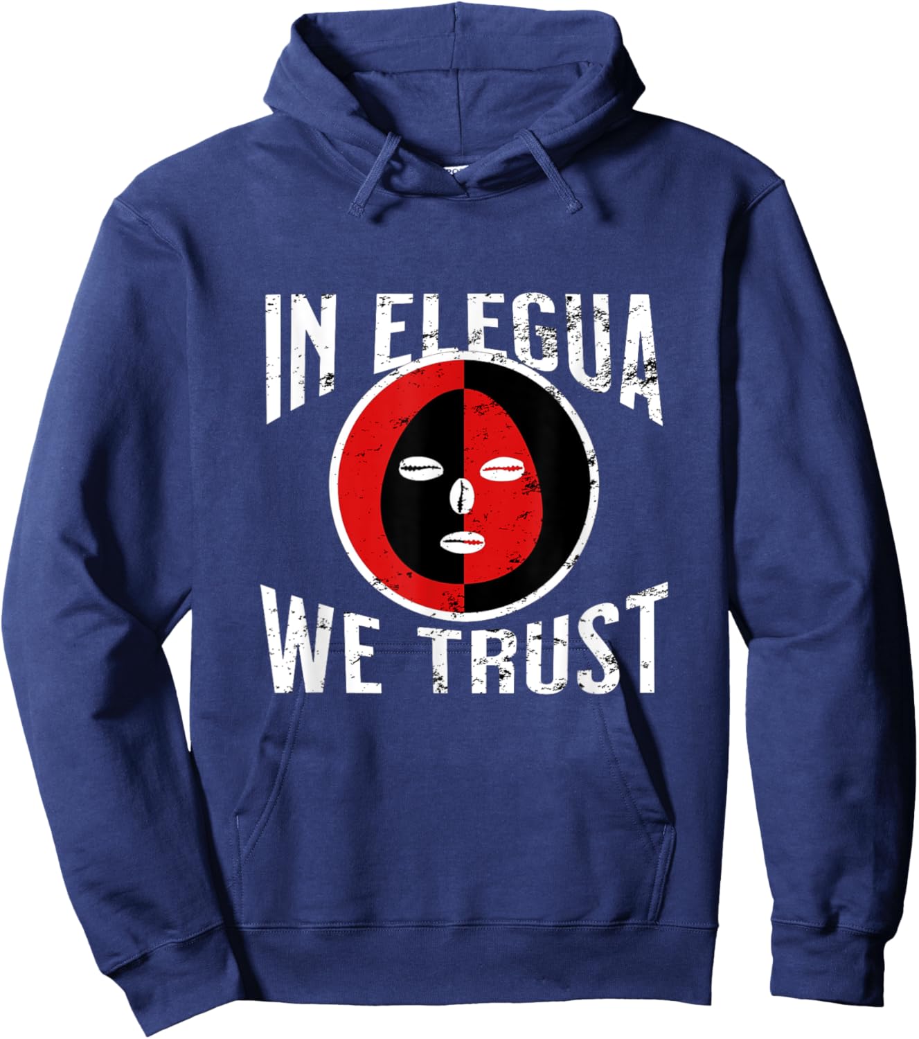Elegua yoruba religion nigeria trust men women retro vintage Hoodie - Hoodie | Navy