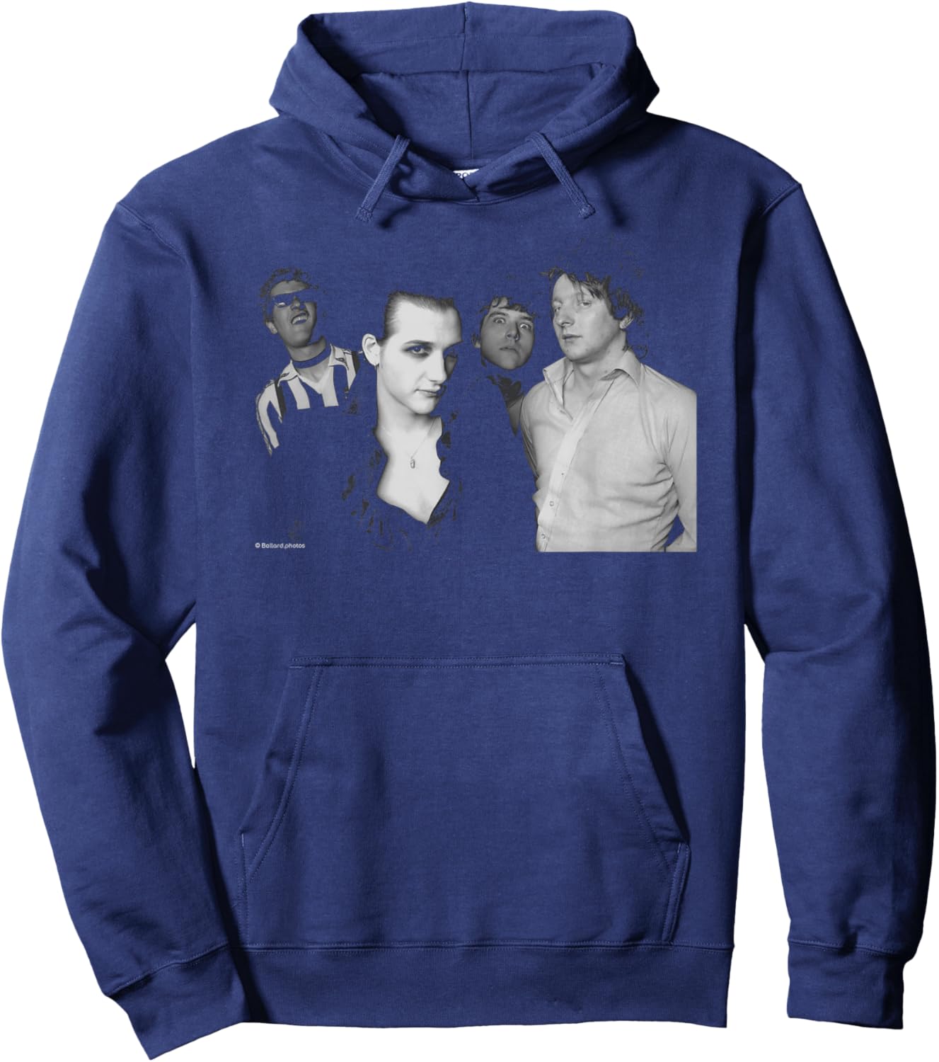 The Damned Rock Band Portrait By Allan Ballard Hoodie - Hoodie | Navy