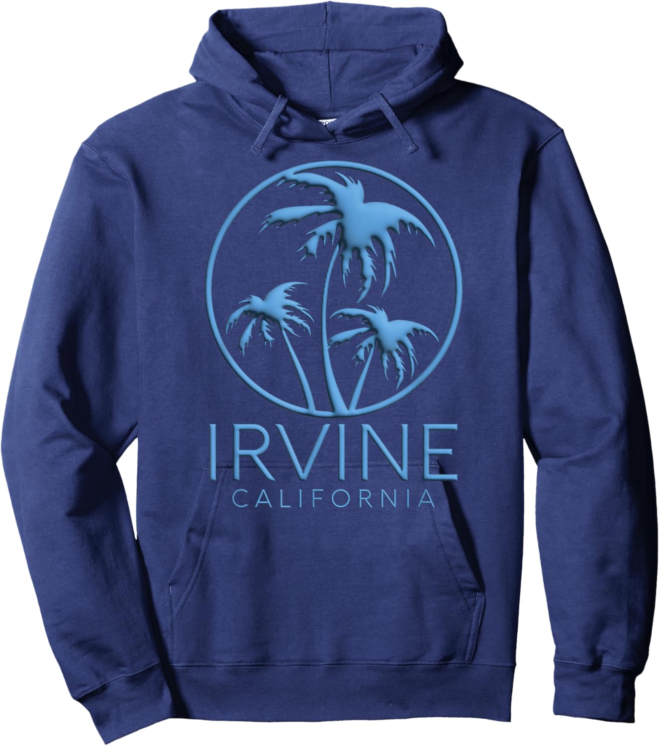 Irvine Orange County California Anaheim Retro Beach 949 OC Hoodie - Hoodie | Navy