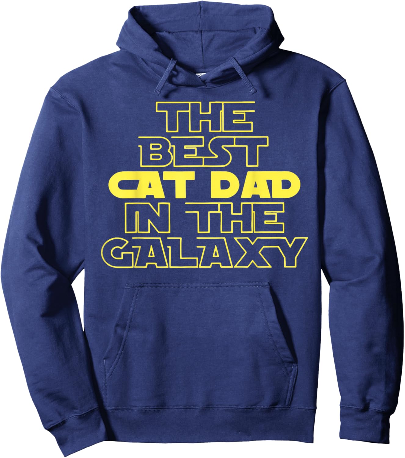 Best Cat Dad in The Galaxy Astronaut Kitty Hoodie - Hoodie | Navy