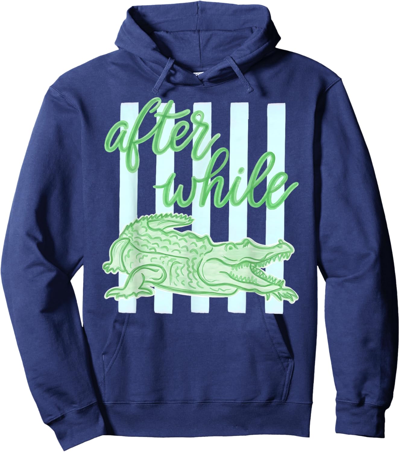 Later After While Alligator Funny Meme Beach Summer Vacation Hoodie - Hoodie | Navy
