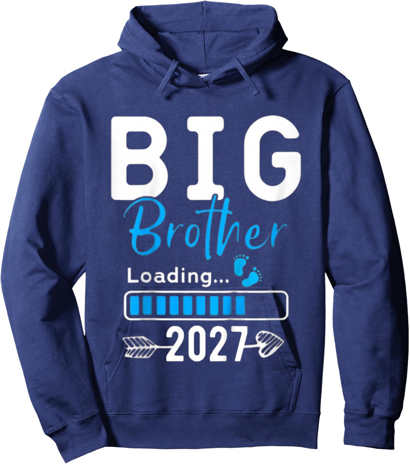 Kids Big Brother Loading 2027, Promoted to Big Brother 2027 Hoodie - Hoodie | Navy