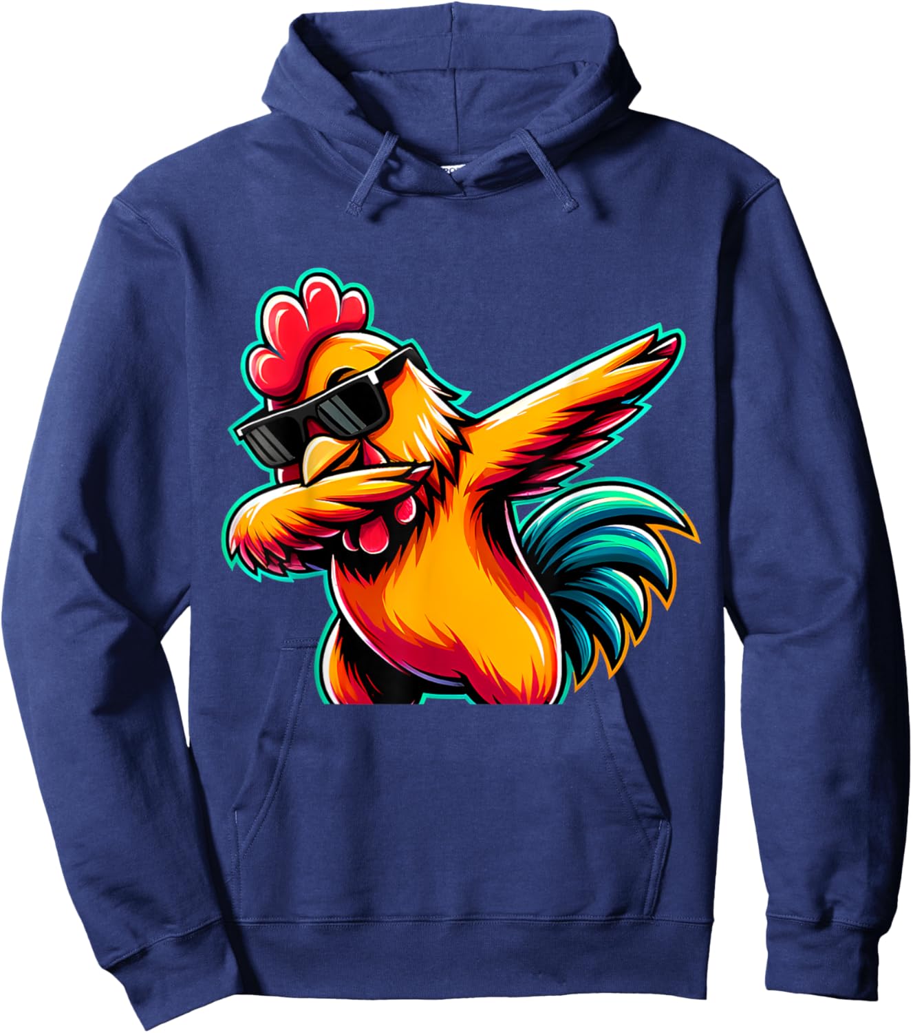 Cute Chicken Lover Men Women Youth Kids Boys Dabbing Chicken Hoodie - Hoodie | Navy