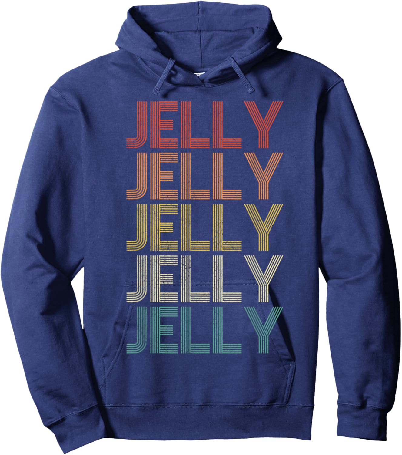 Jelly Vintage Retro Hoodie - Hoodie | Navy