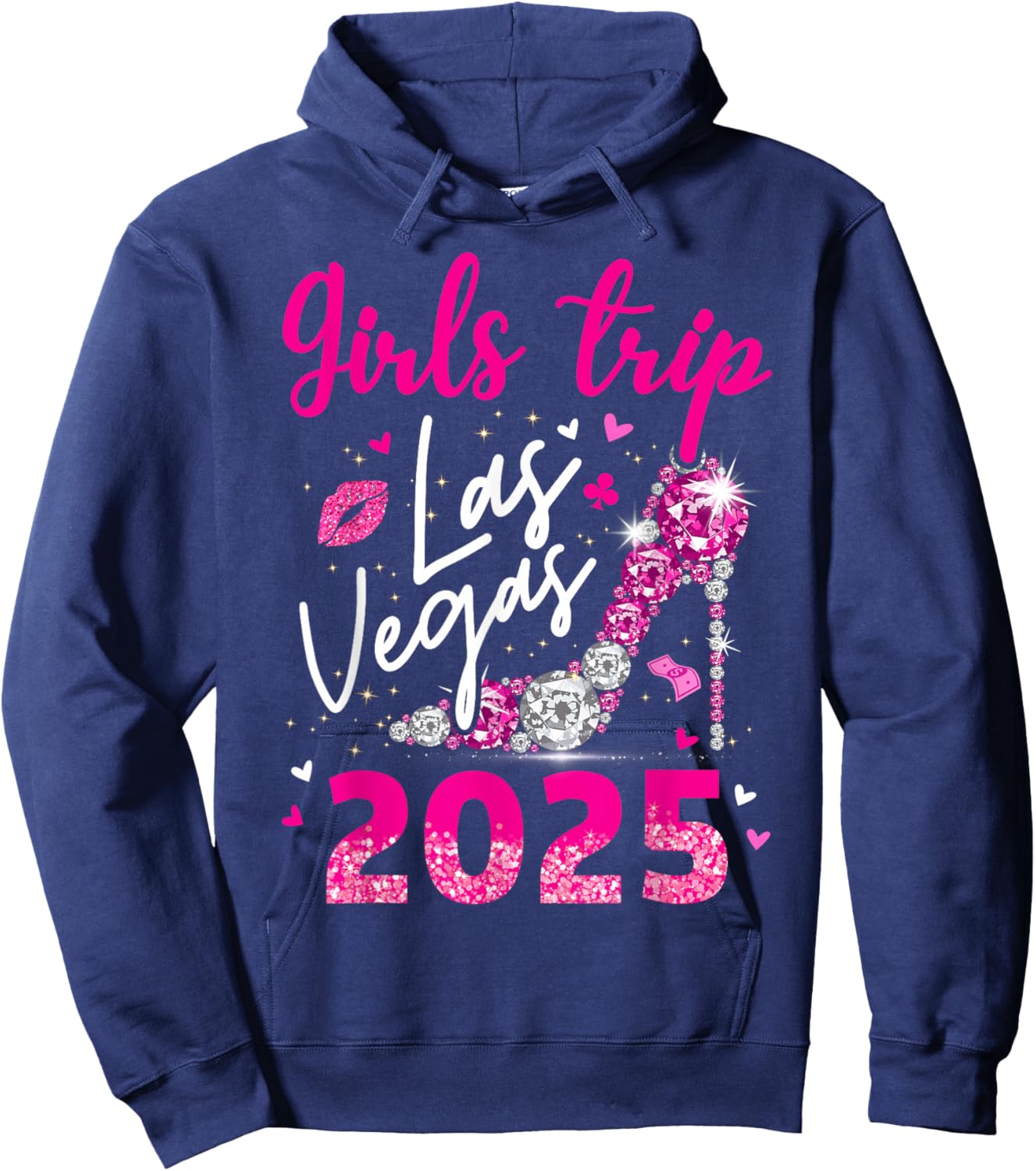 Las Vegas Girls Trip 2025 Girls Weekend Party Friend Match Hoodie - Hoodie | Navy