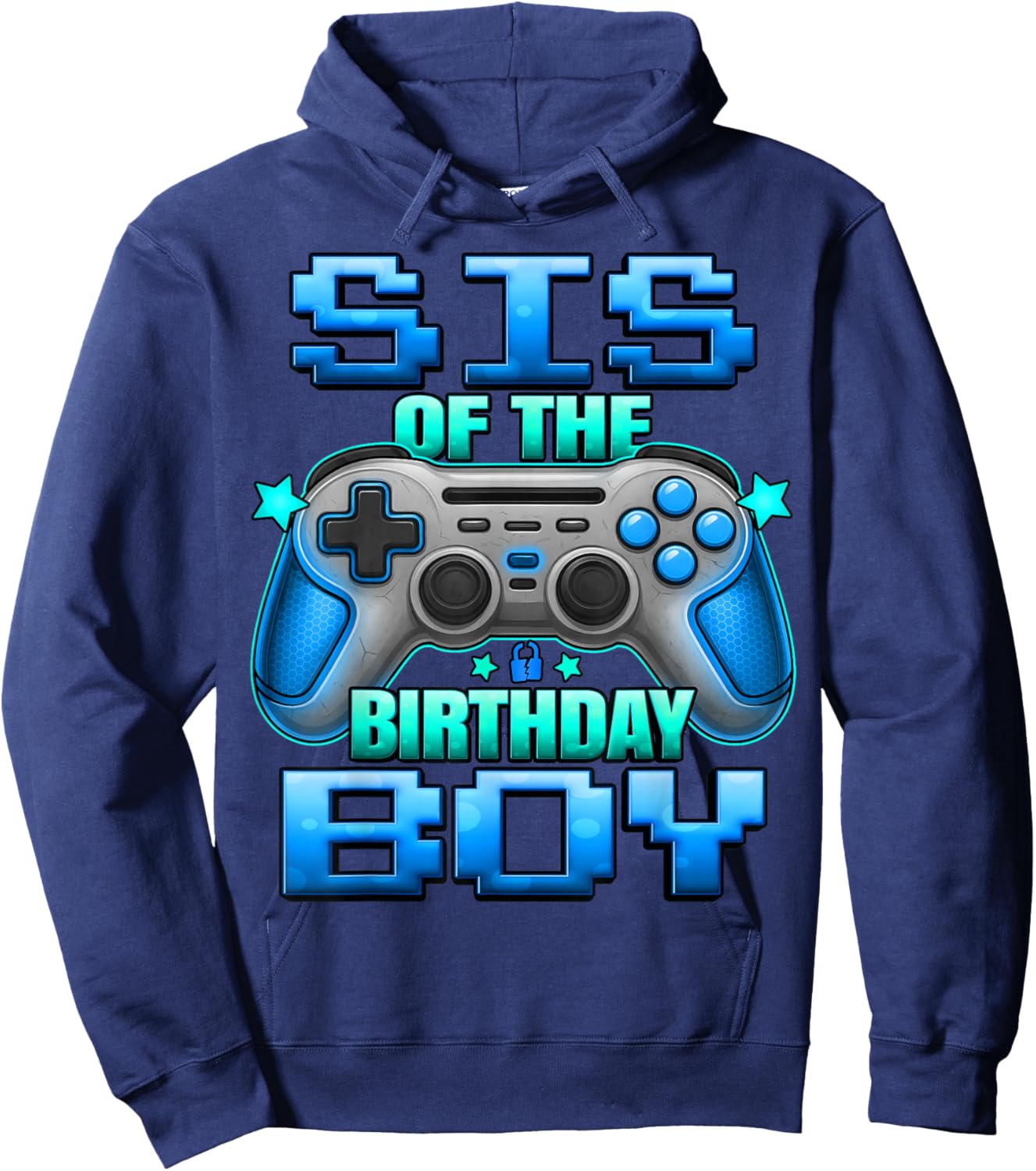 Sister of The Birthday Boy Matching Family Lil Sister Hoodie - Hoodie | Navy