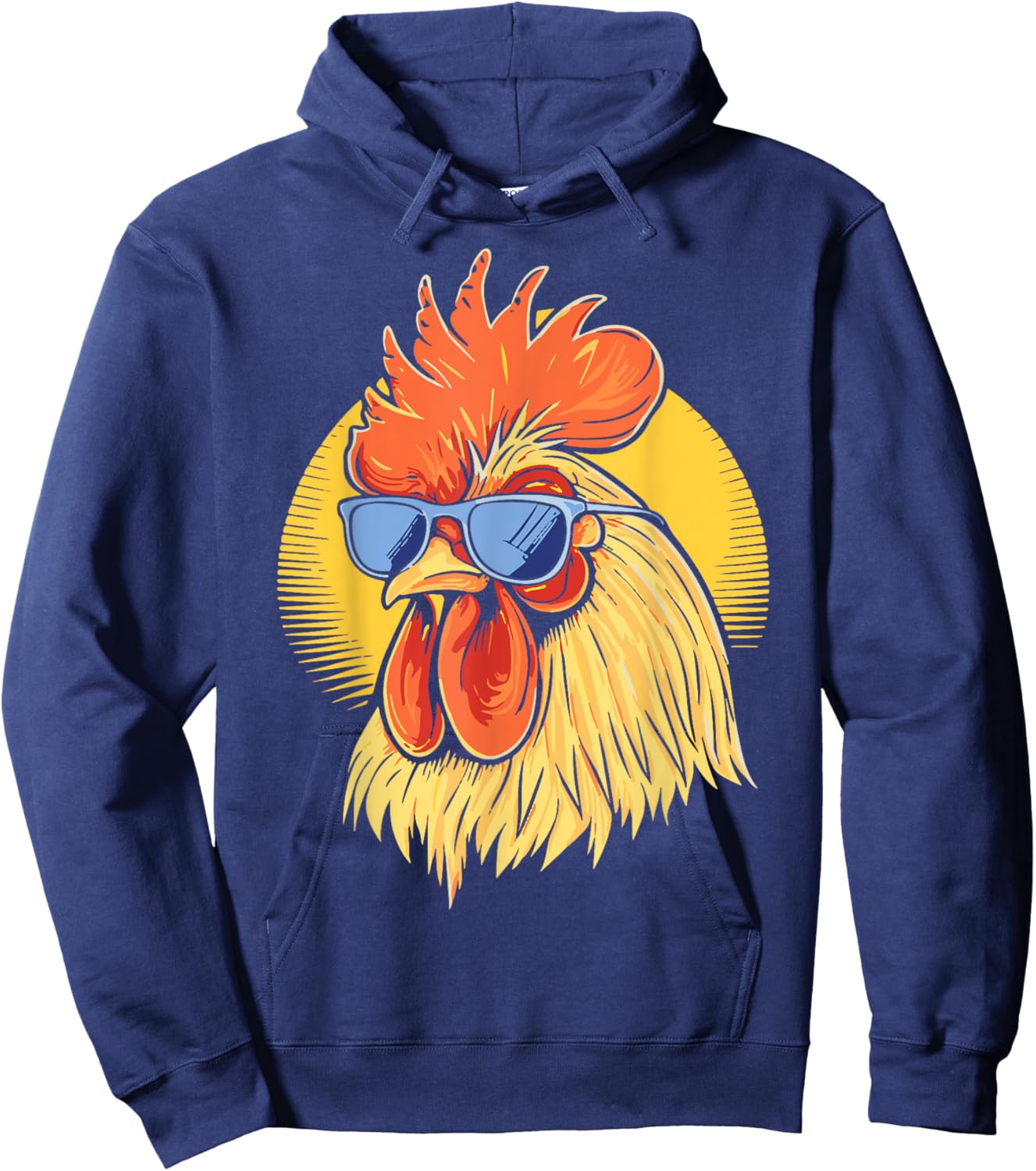 Cool Rooster Funny Women Kids Chicken Rooster Lover Hoodie - Hoodie | Navy