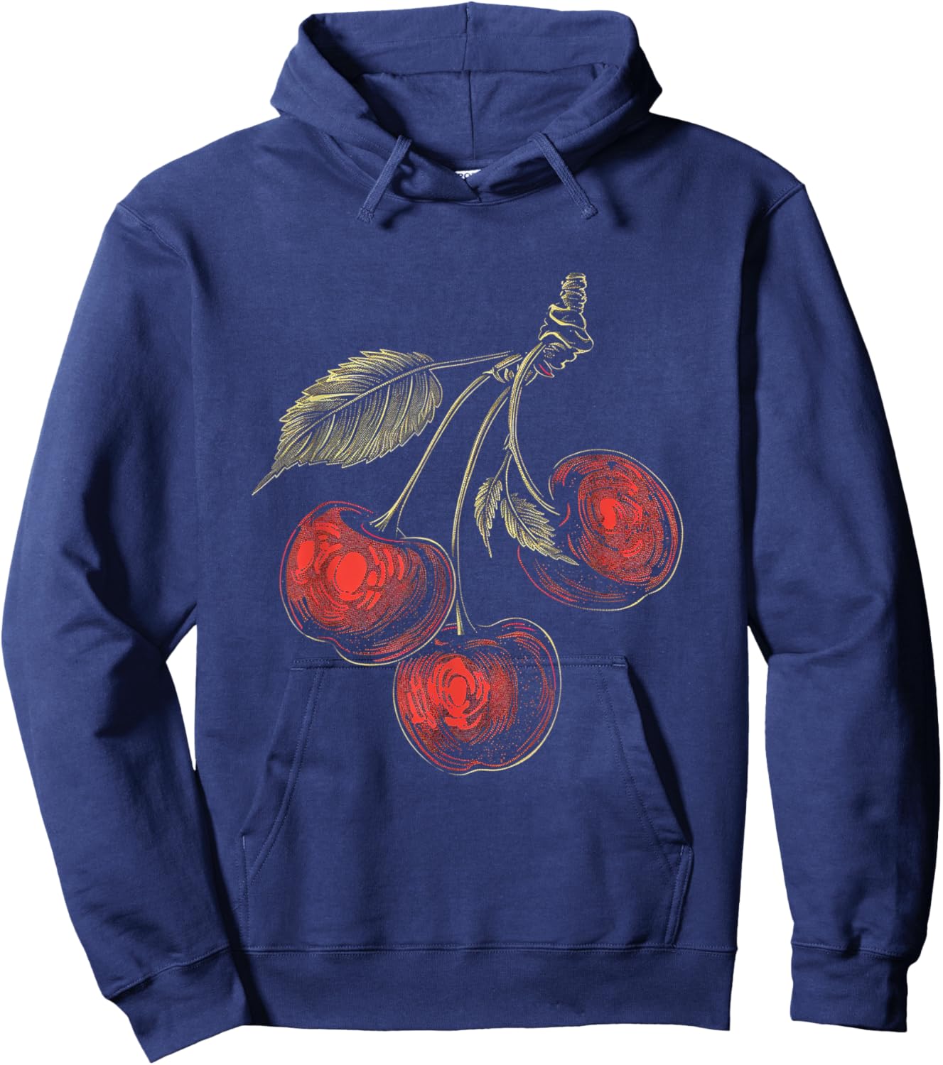 Vintage Cherry Hoodie - Hoodie | Navy