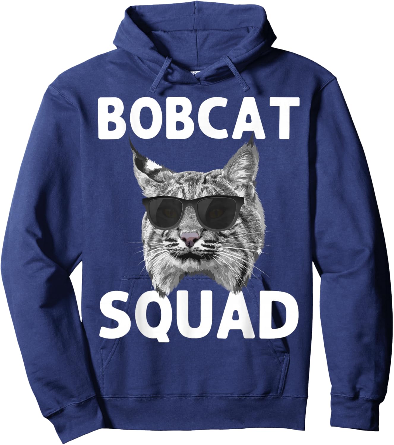 Best Bobcat Art Women Kids Bobcat Animal Cat Bobcat Hoodie - Hoodie | Navy