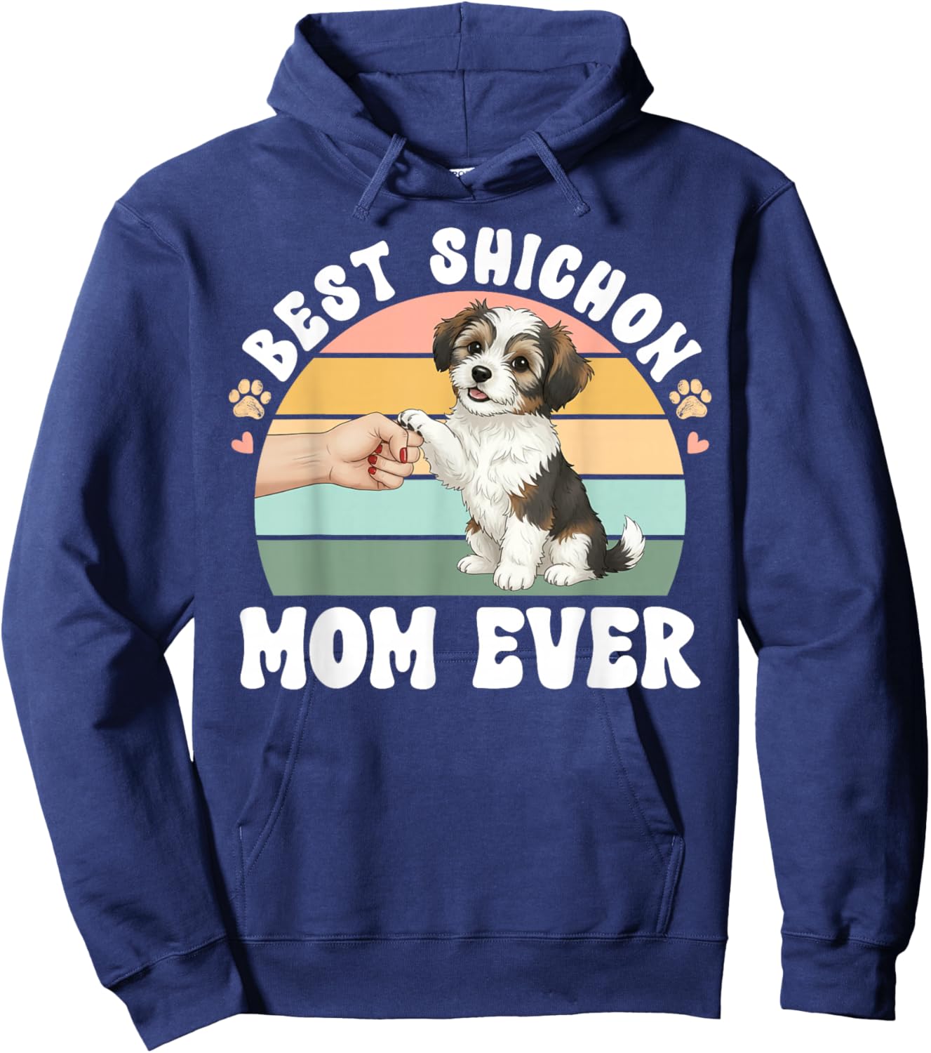 Best Shichon Mom Ever Zuchon Owner Zuchon Lover Hoodie - Hoodie | Navy