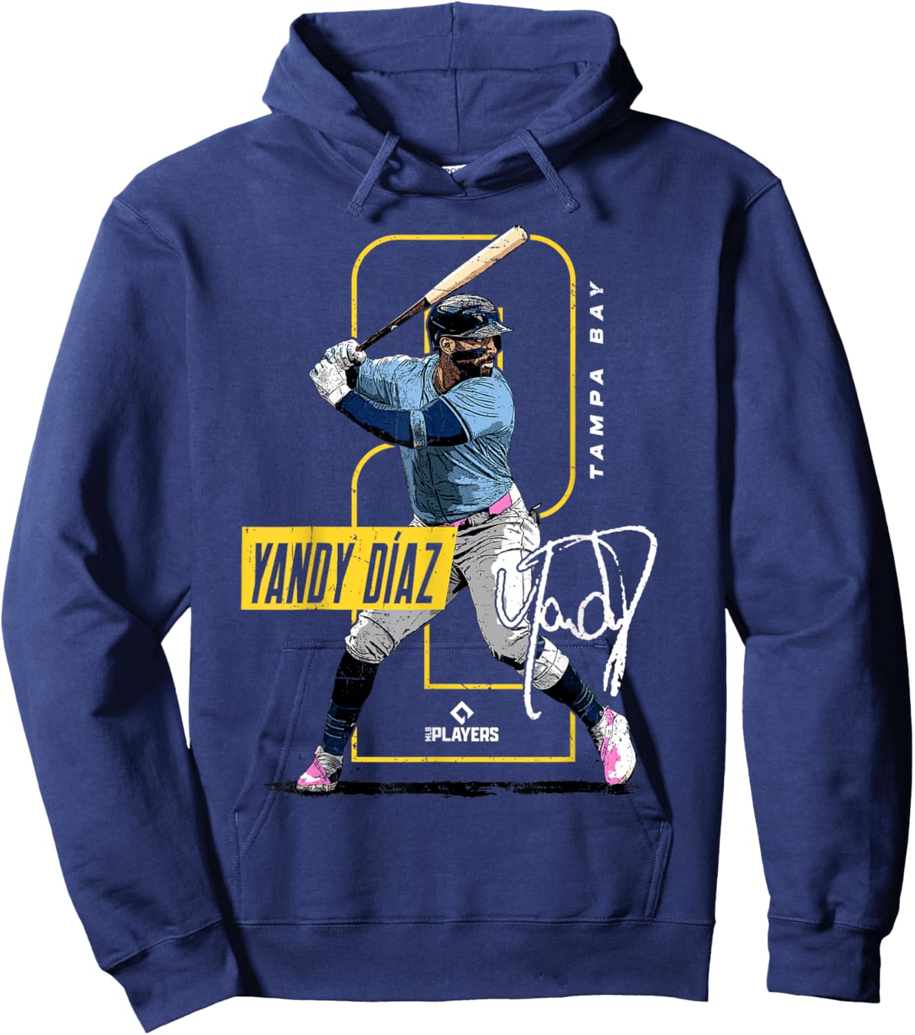 Yandy Díaz | MLB Baseball Players| MLBYDI201M Hoodie - Hoodie | Navy