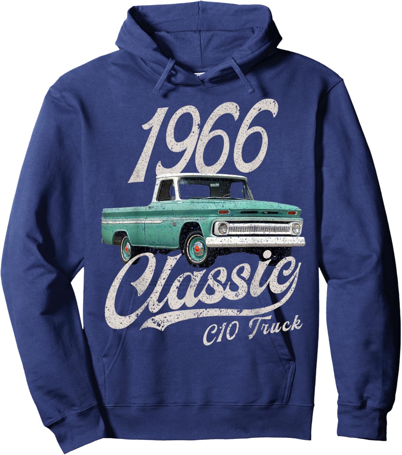 CLICK FOR MORE C10 CARS 1966 c10 truck , Small, Black Hoodie - Hoodie | Navy