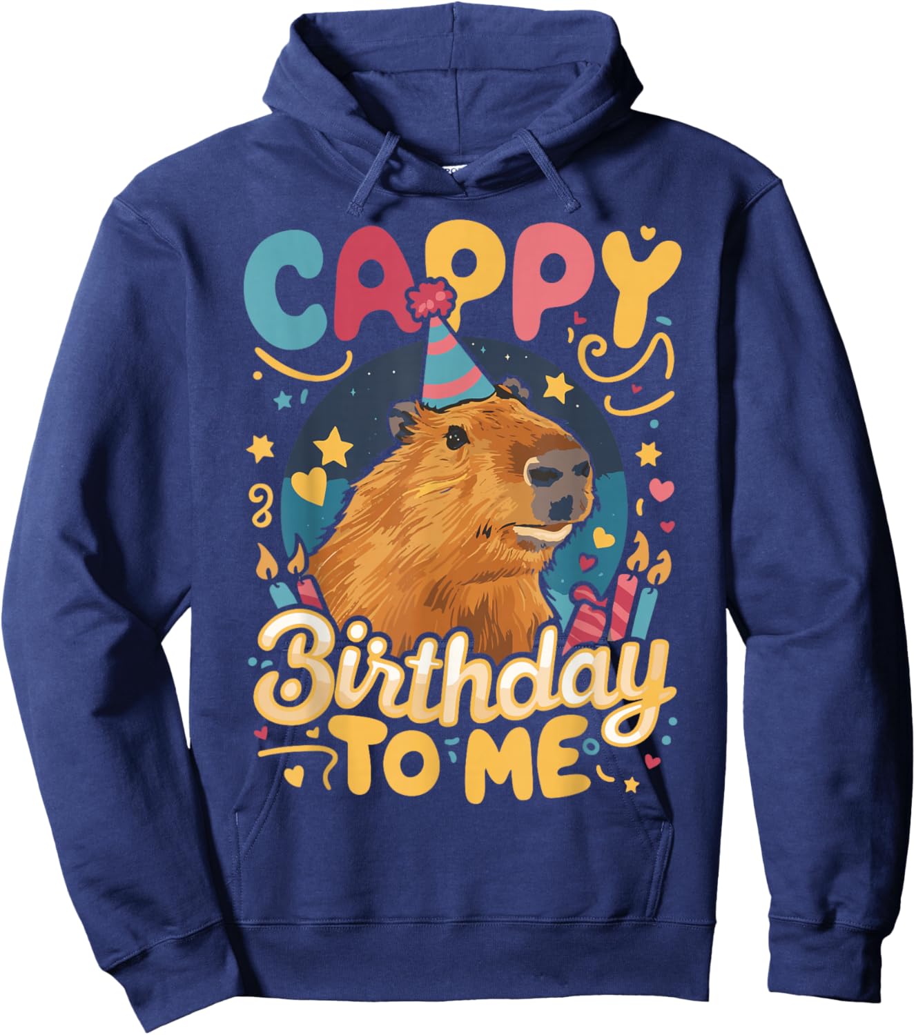 Cappy Birthday To Me Capy Birthday Hoodie - Hoodie | Navy