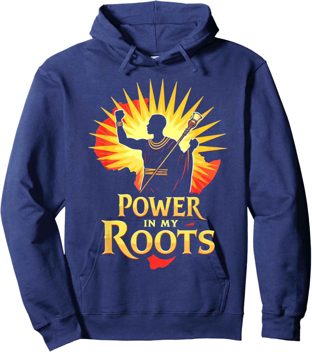 Mansa Musa African King Richest Man in History Mali Empire Hoodie - Hoodie | Navy