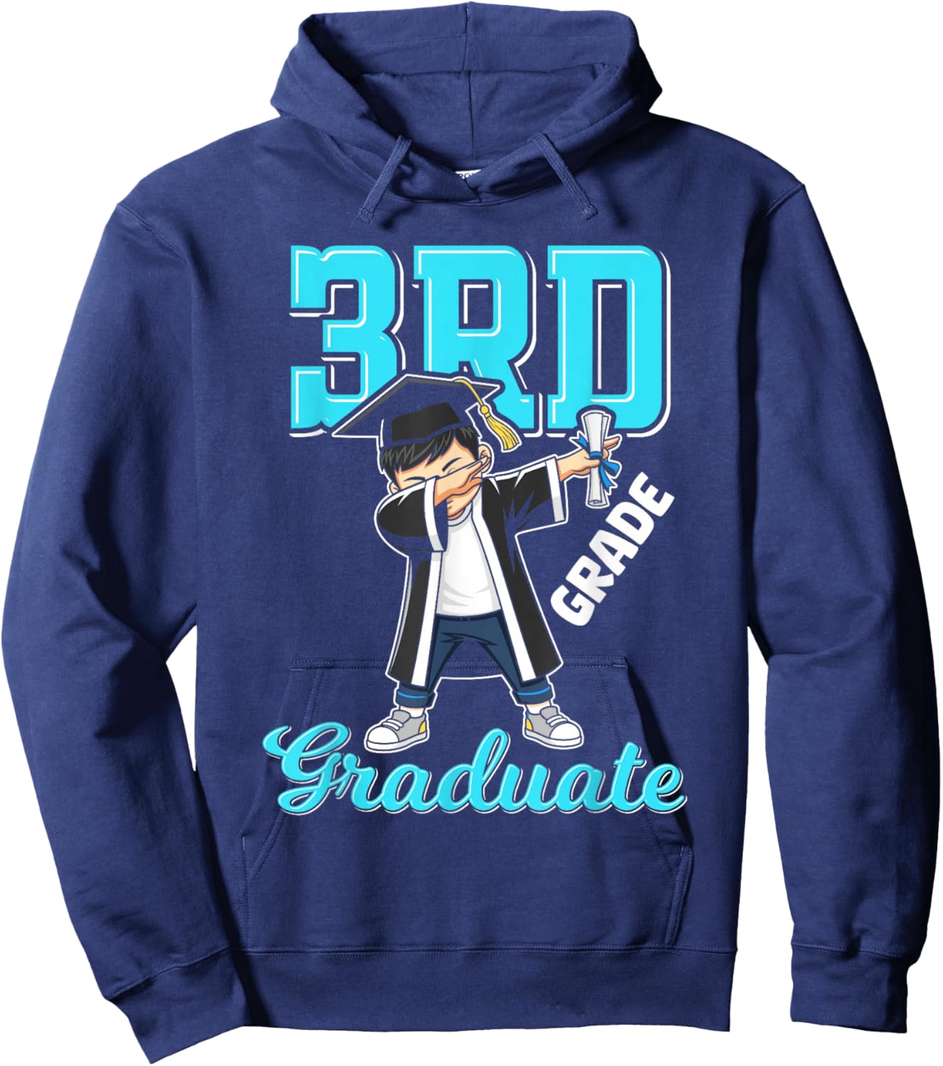 3rd Grade Graduation 2026 Dabbing boy Class 26 Graduate Hoodie - Hoodie | Navy