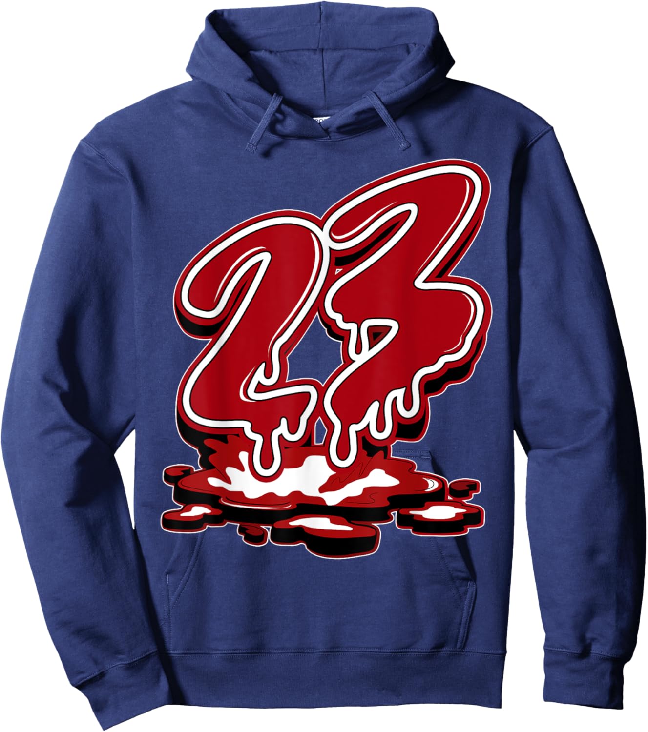 23 Drip Flu Game 12s Matching Women Hoodie - Hoodie | Navy