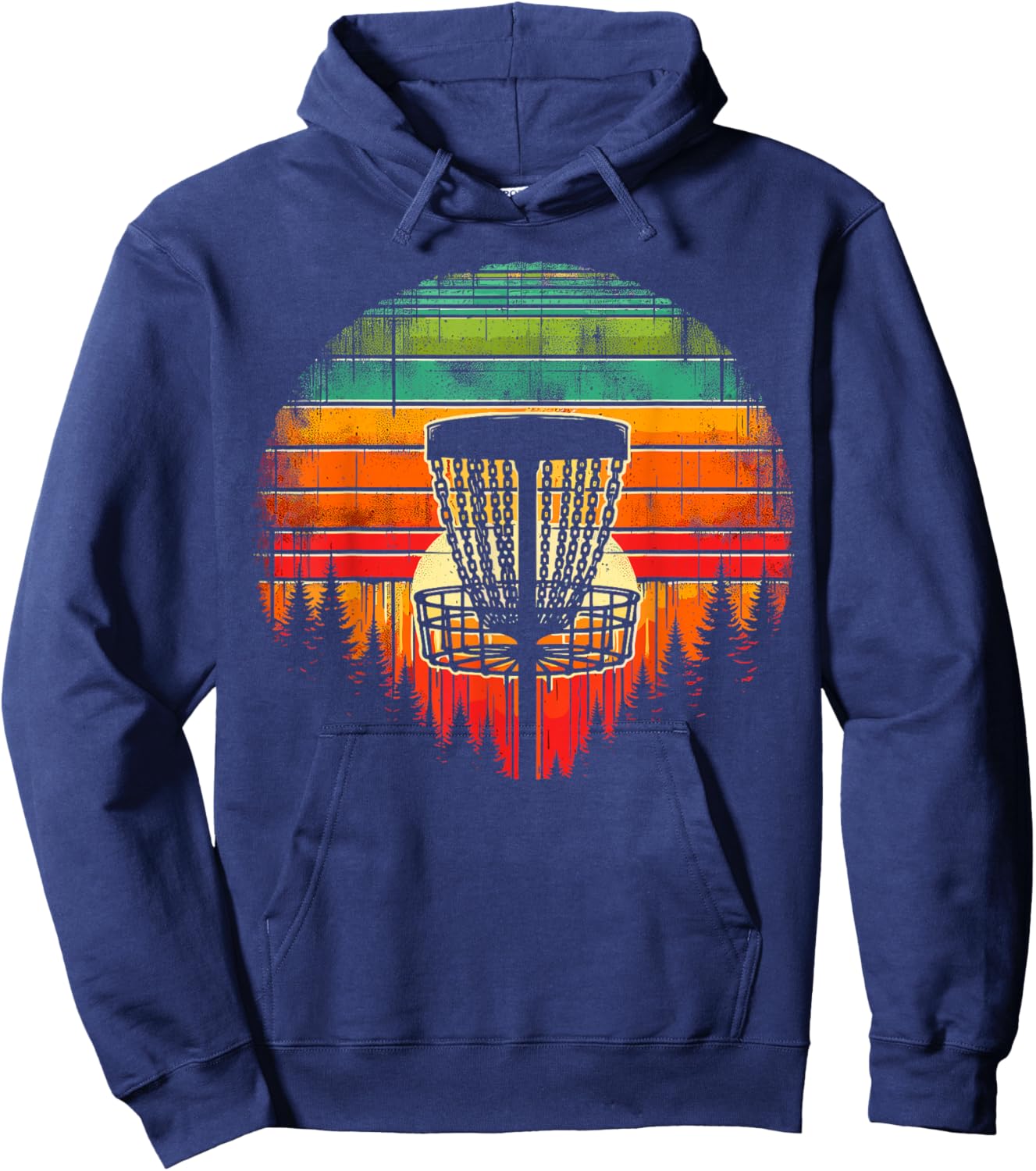 Disc Golfer Colorful Disc Golf Hoodie - Hoodie | Navy
