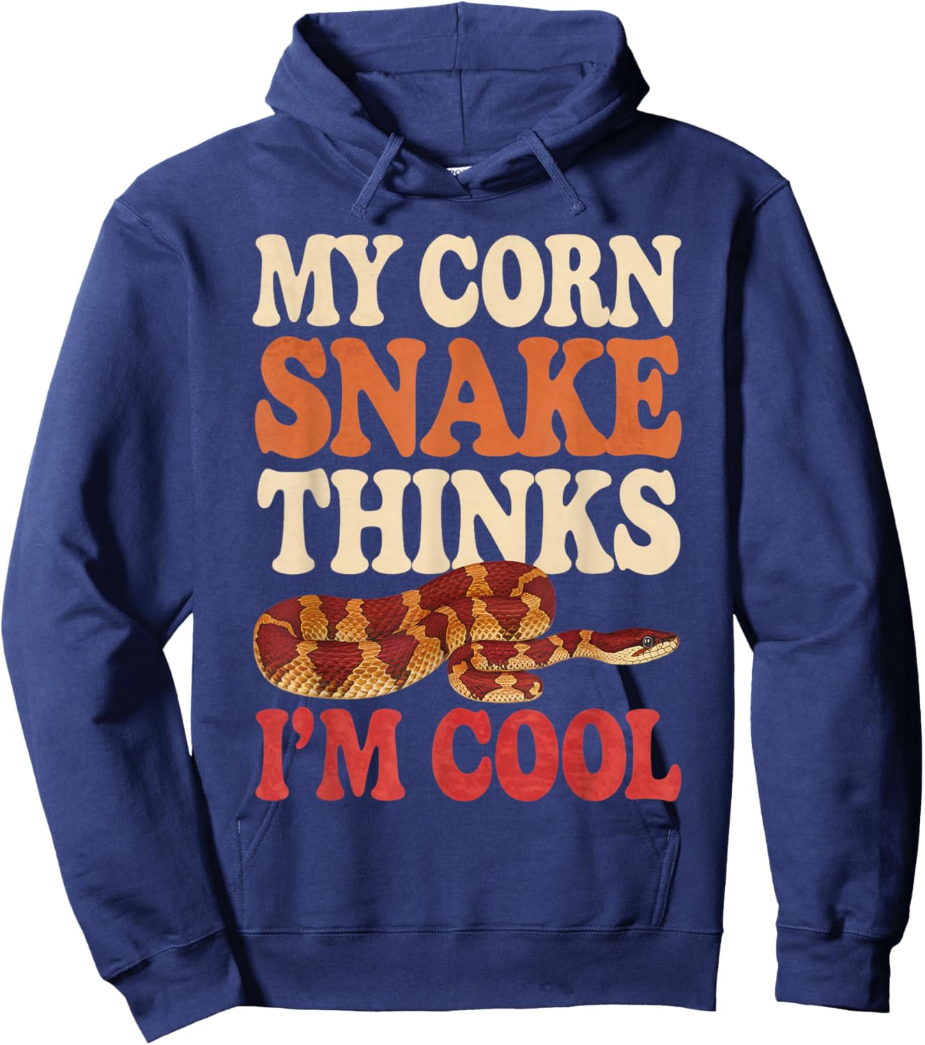 Corn Snake Thinks I'm Cool Corn Snake Hoodie - Hoodie | Navy